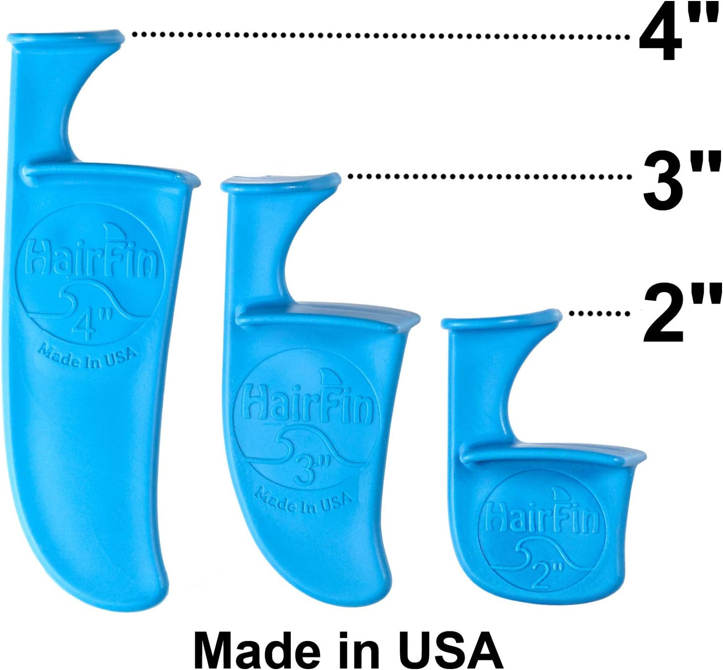 As Seen On Shark Tank - HairFin Haircut Tool Kit, Set of 3 Includes 2”, 3”, and 4” Hair Cutting Guides - Made in USA