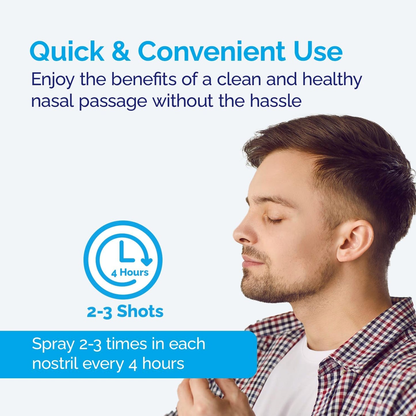 ioMist Saline Nasal Spray with Molecular Iodine Preservative; Cleaner & Nasal Flush System for Adults & Children 12+
