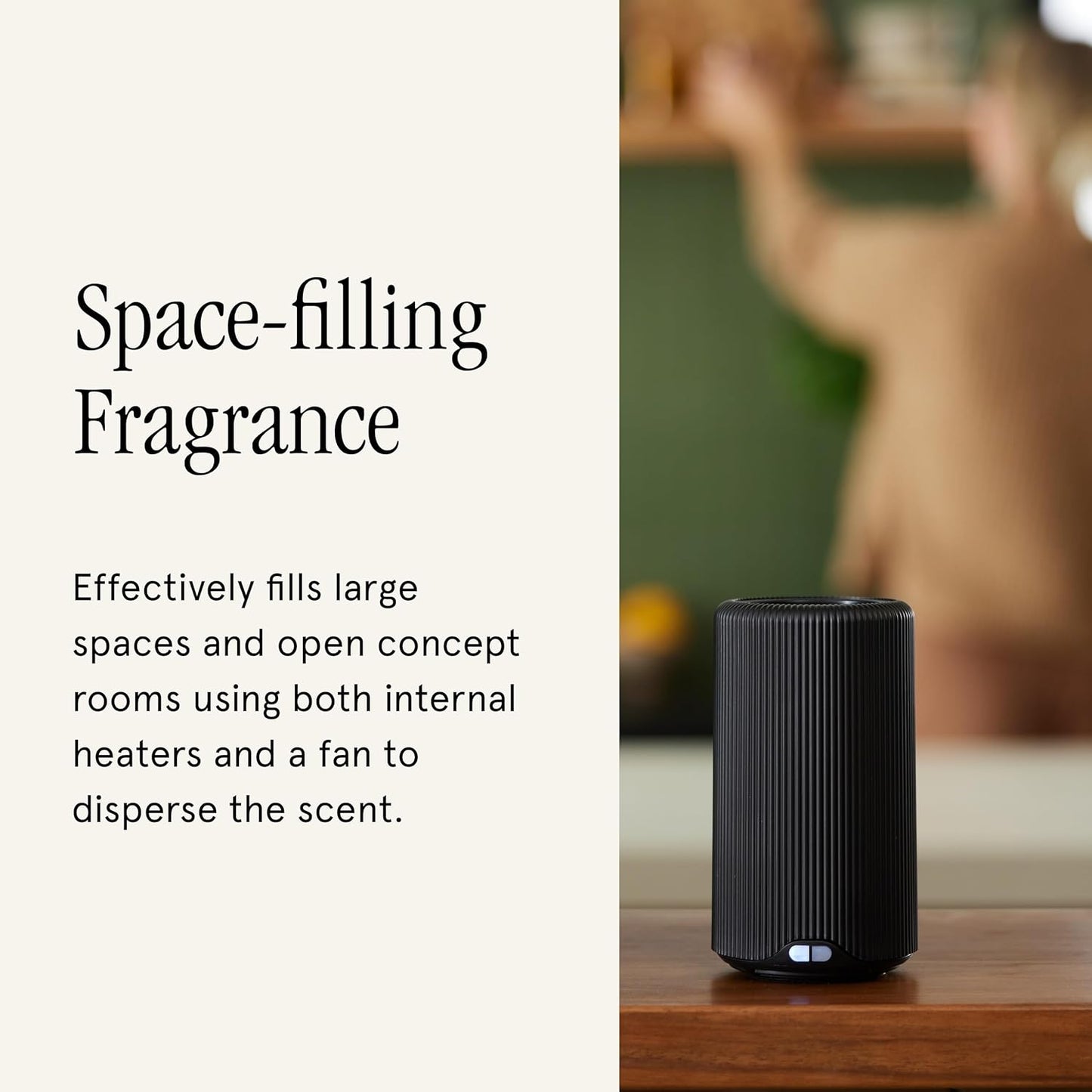 Pura Plus - Smart Fragrance Diffuser for Large Spaces - Automatic Fragrance Vial Detection - Wi-Fi Smart Diffuser for Luxury Home Scenting - Black