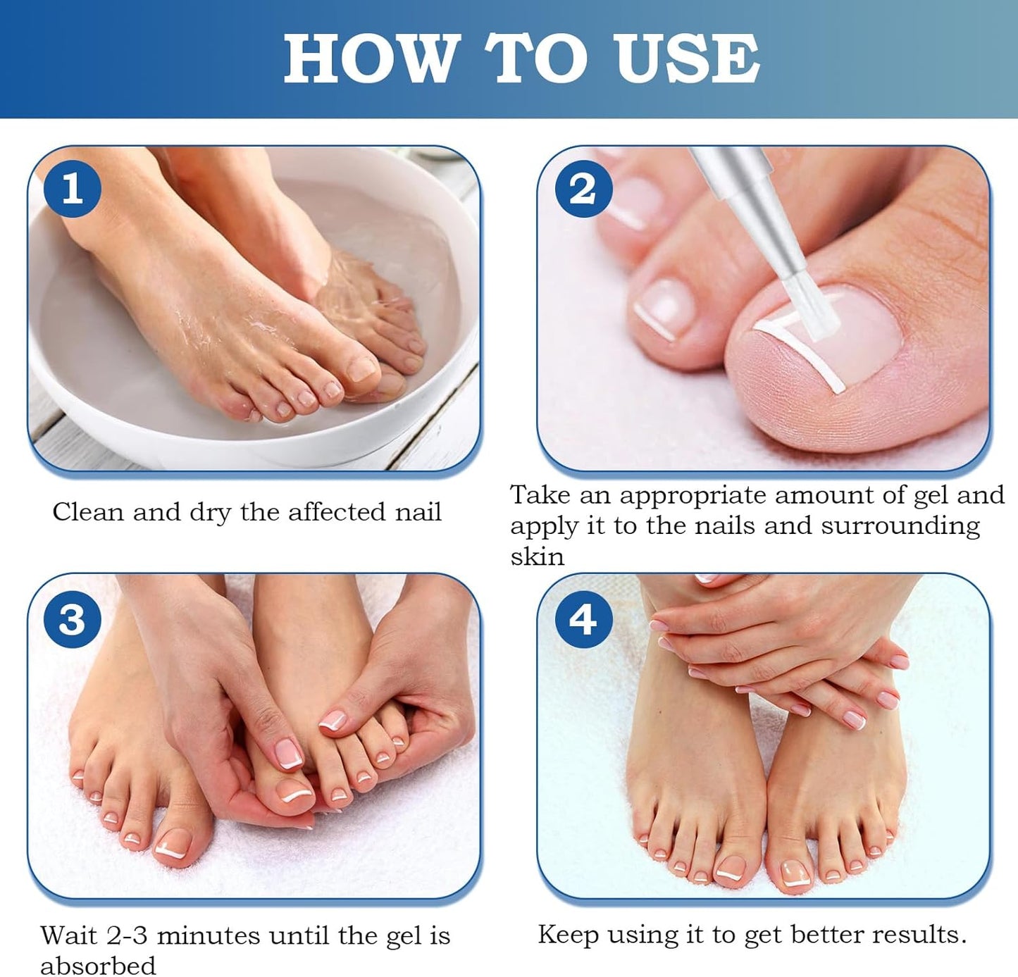 2 x Nail Care Pen, Nail Pen Nourish and Care for Damaged Nails, Quick and Effective, Nail Care for Nails and Toenails