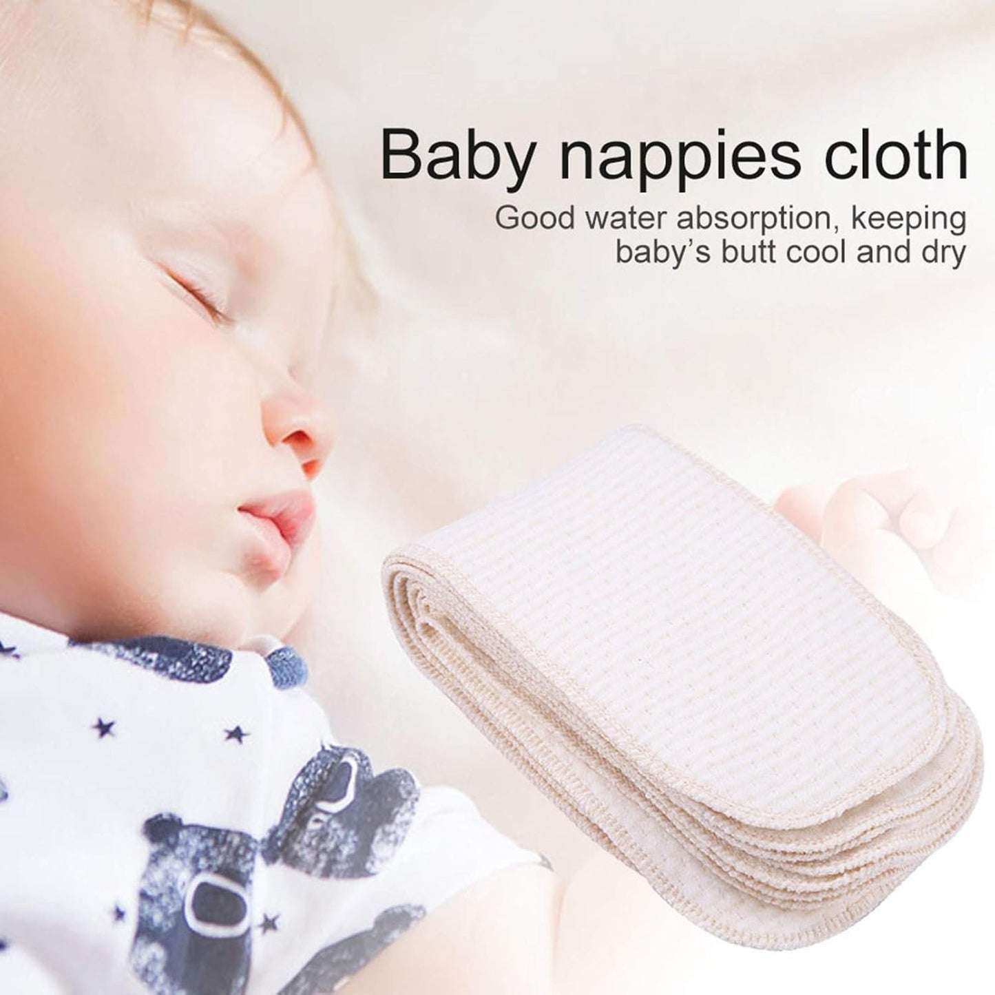 10Pcs Baby Nappies Set Newborn Cloth Diapers Baby Nappies, Newborn Cloth Diapers Sets
