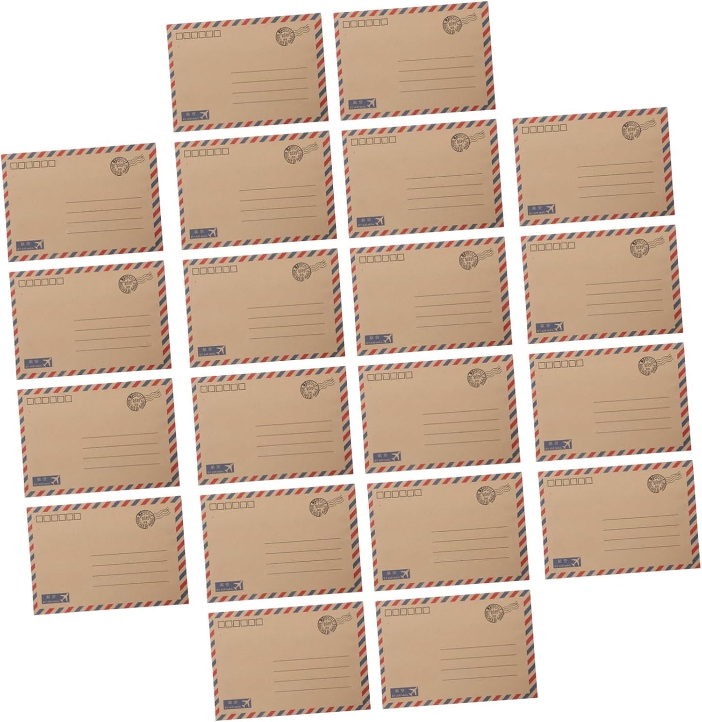 DOITOOL 48Pcs Vintage Airmail Stationery Set with Envelopes and Writing Papers for Letters Invitations and Greeting Cards Retro Envelope Kit for Weddings and Business