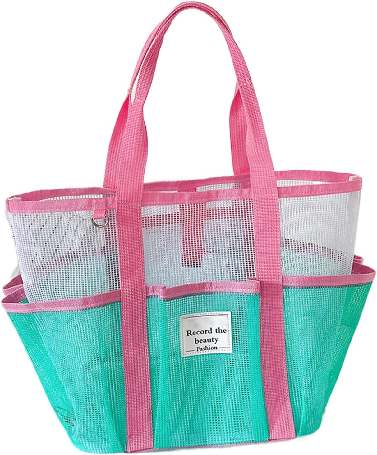 Generico Beach Bag Tote, Large Mesh Bags, Reusable Luggage, Ideal for Travel, Outdoor, Cruise, Picnic, Camping, Hiking, Lake, Family Resort, Gym, Boat, Sports 11.22 x 7.2 x 19.09 Inch