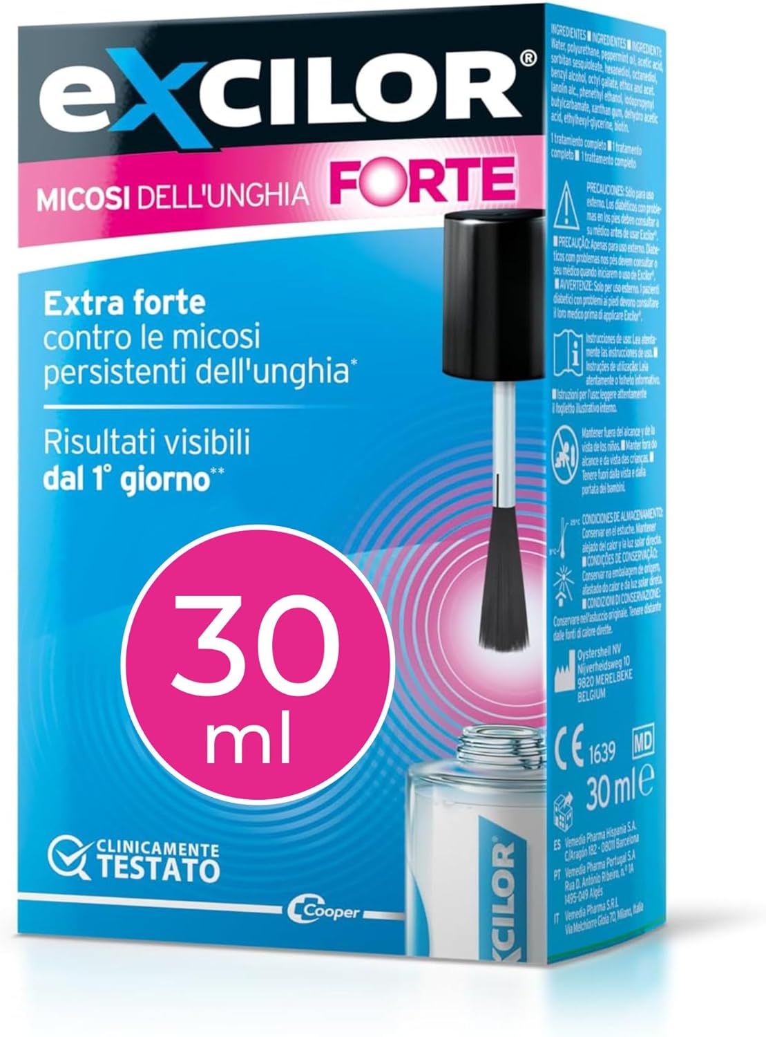 Excilor FORTE Nail Mycosis - TransActive+ Technology for Mild or Advanced Mycoses for Healthier and Stronger Nails - 30ml