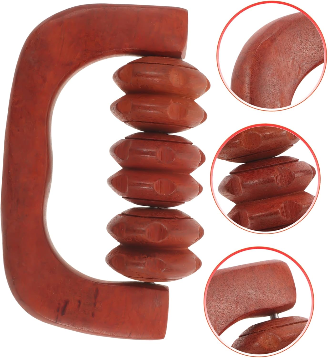 BESTYASH 2 Pezzi Massaggiatore in legno posteriore massaggiatore per il mal di schiena massaggiante per massaggio alla schiena Massager strumenti di massaggio Di legno