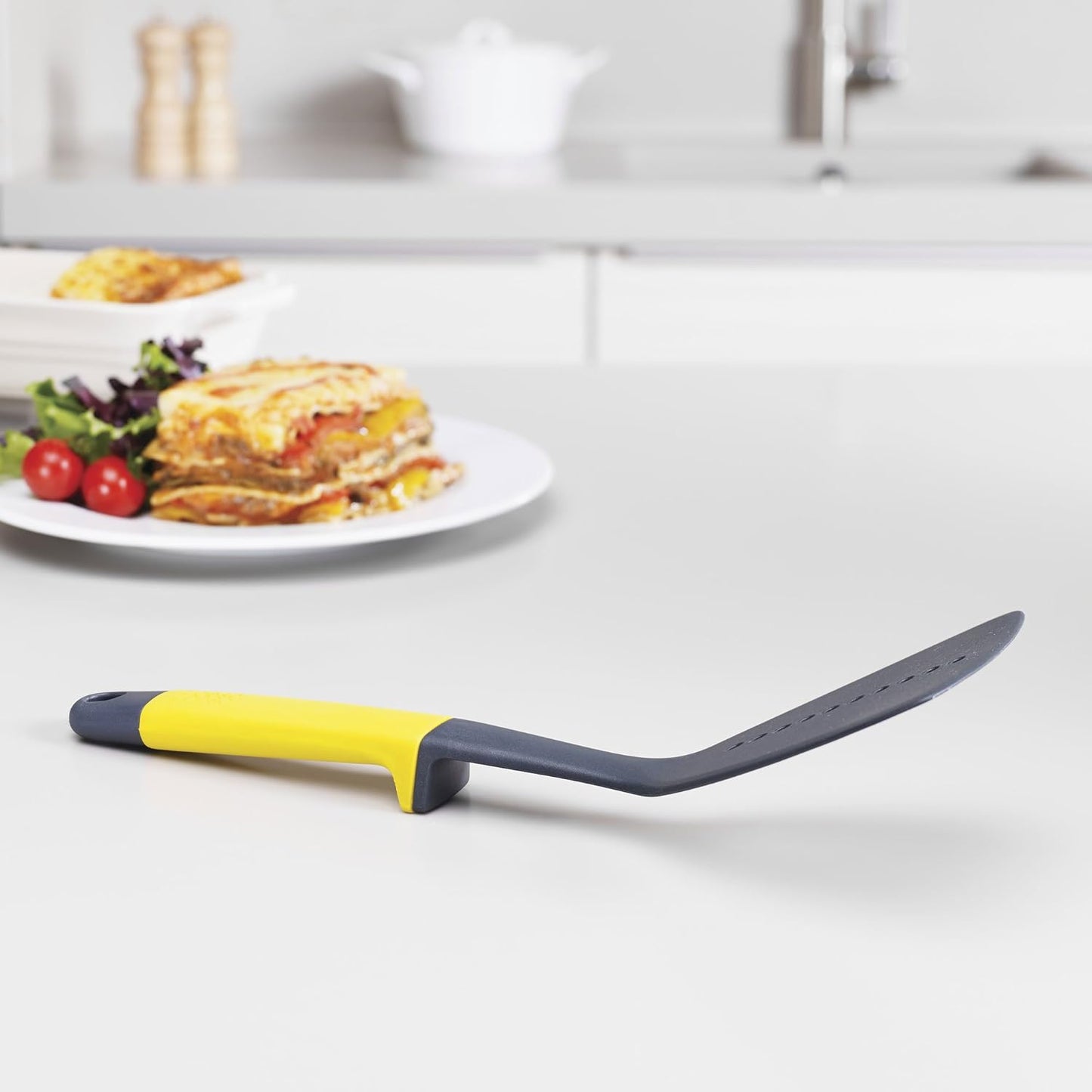 Joseph Joseph Elevate - Kitchen tools & gadgets Carousel 6-Piece Utensil Set with rotating stand, Ergonomic silicone handles, non stick head- Green