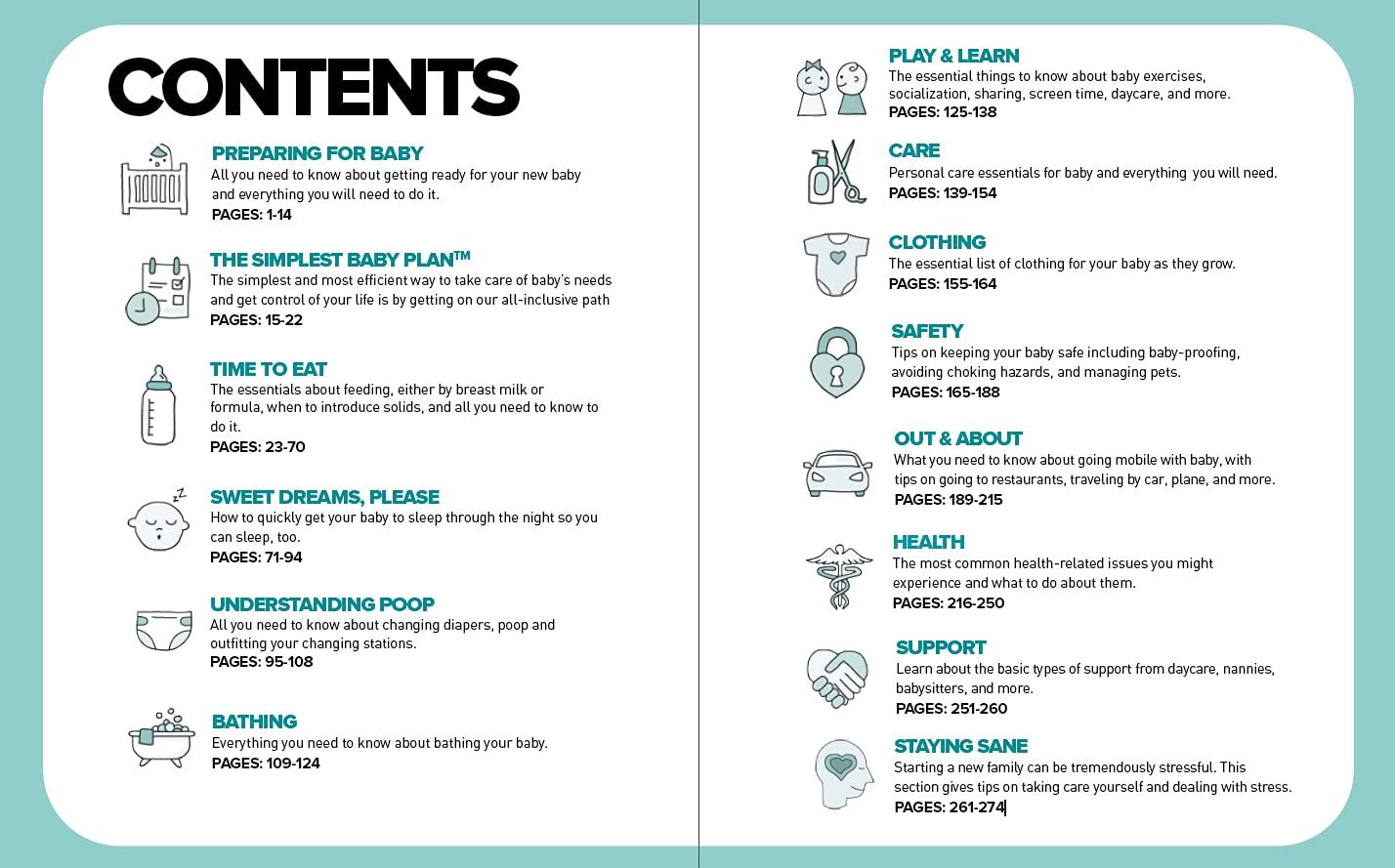 The Simplest Baby Book in the World: The Illustrated, Grab-and-Do Guide for a Healthy, Happy Baby