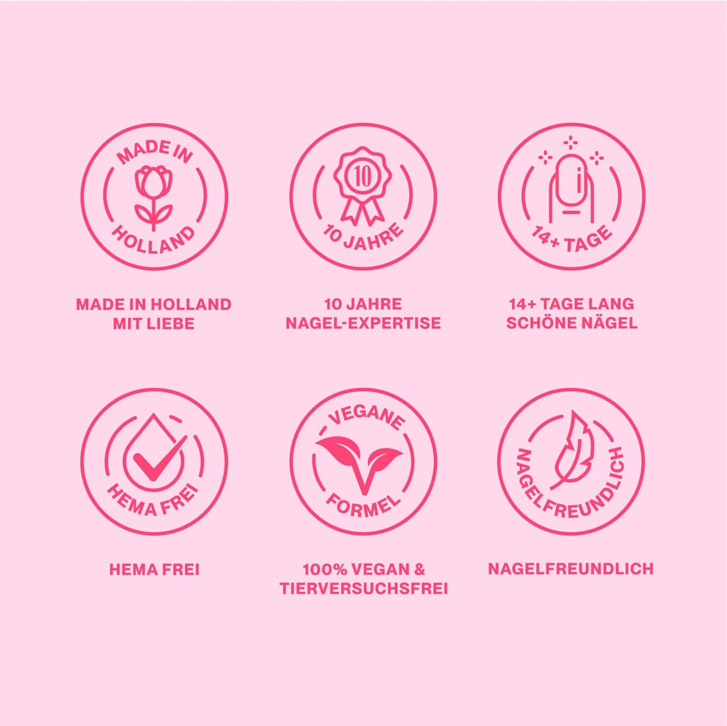 Pink Gellac UV Gel Nail Polish – 230 Amorous Red 15 ml – Long Lasting Shellac Nail Polish Red – UV Gel Nail Polish – UV Lacquer for Nails in Salon Quality – UV Nail Polish Made in Holland