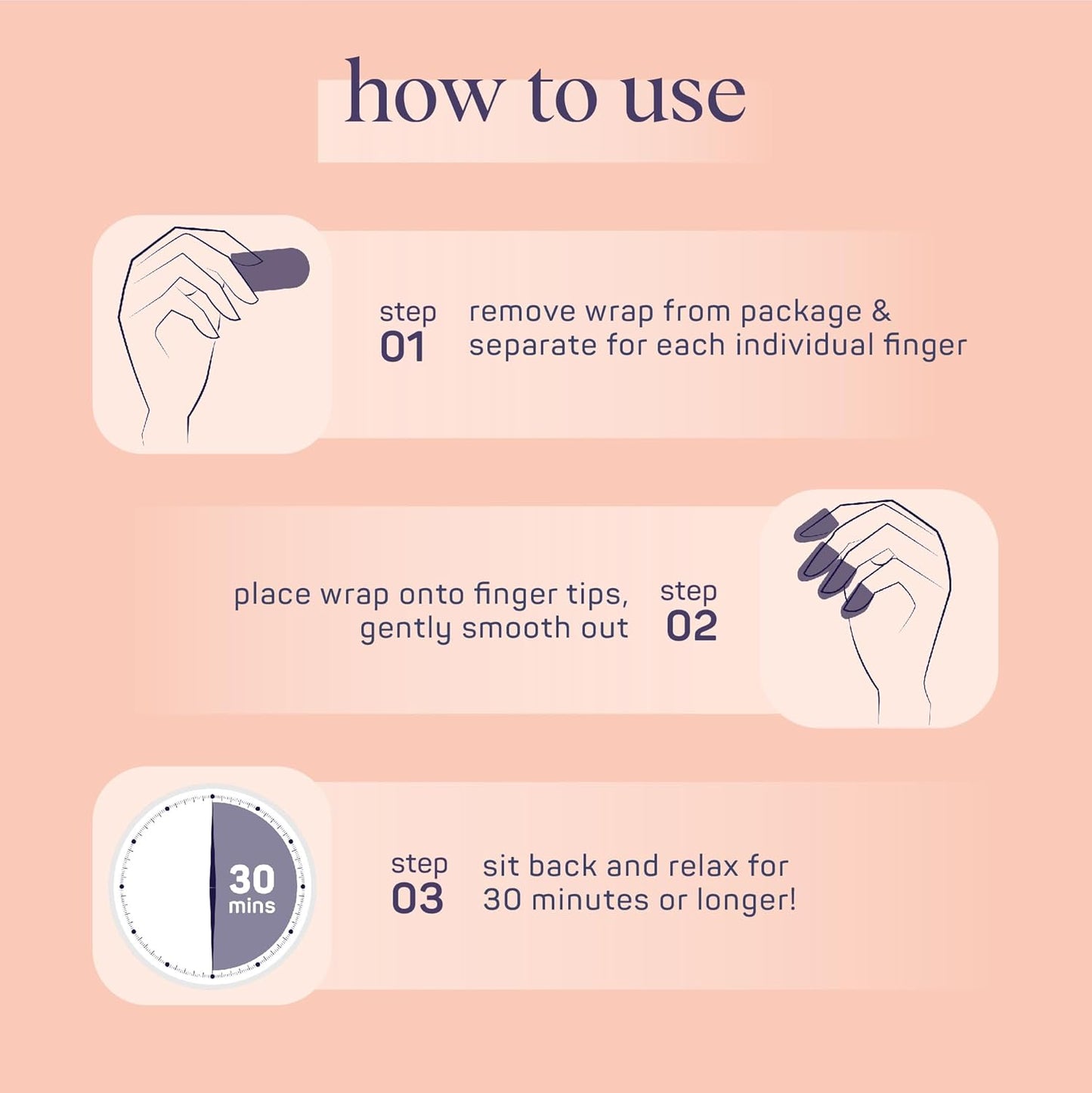 SpaLife Japanese Camellia Oil & Vitamin E Nail Cuticle Wrap 6-Pack (60 Count) - Moisturizing Nail Masks, Dermatologist Recommended, Hydrating Cuticle Repair Mask for Brittle Nails, Nail Spa Treatment