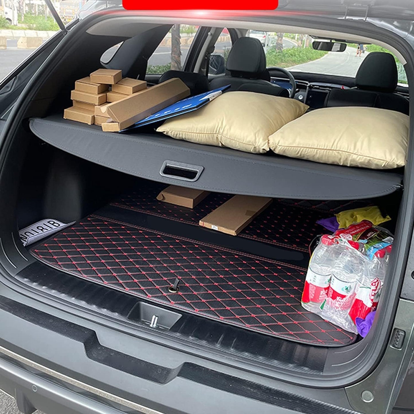 HIGH FLYING for Hyundai Tucson 2022 2023 2024 2025 Car Black Trunk Cargo Cover Luggage Security Shade Shield Black Trunk Organizer Cargo Cover Liner