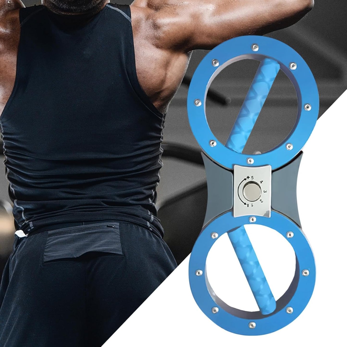 Mimoqk Burn Machine | Forearm Trainer Burn Machine | Adjustable Arm Workout Equipment (8-18lb) | Rotator Forearm Trainer for Effective Shoulder Strength Training at Home, Weight Arm Fitness Gear