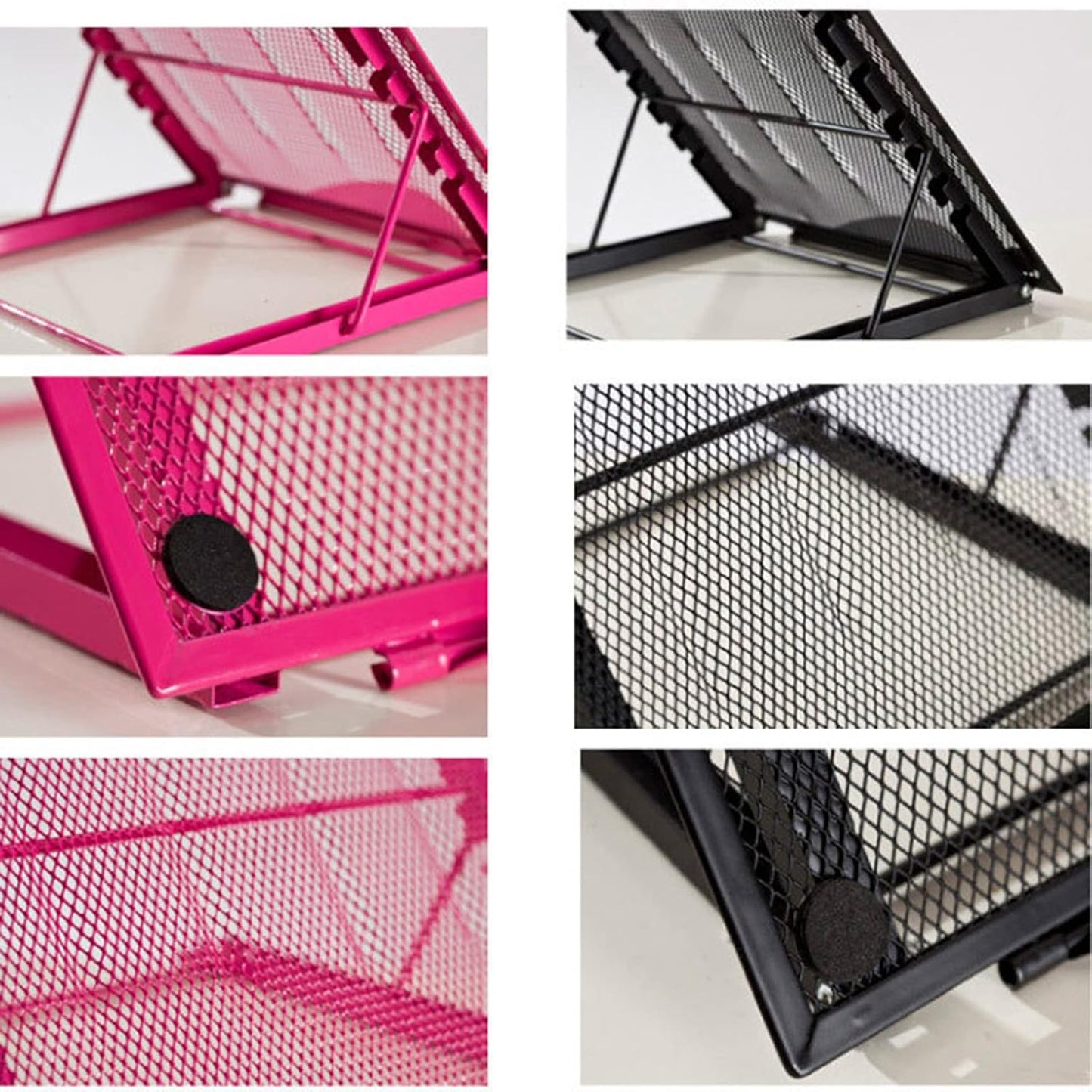 Multi-Functional Metal Stand Holder Tab p Foldable Stand 6 Levels Adjustable Notebook Riser Portable Ventilated Cooling Laptop Stand Green