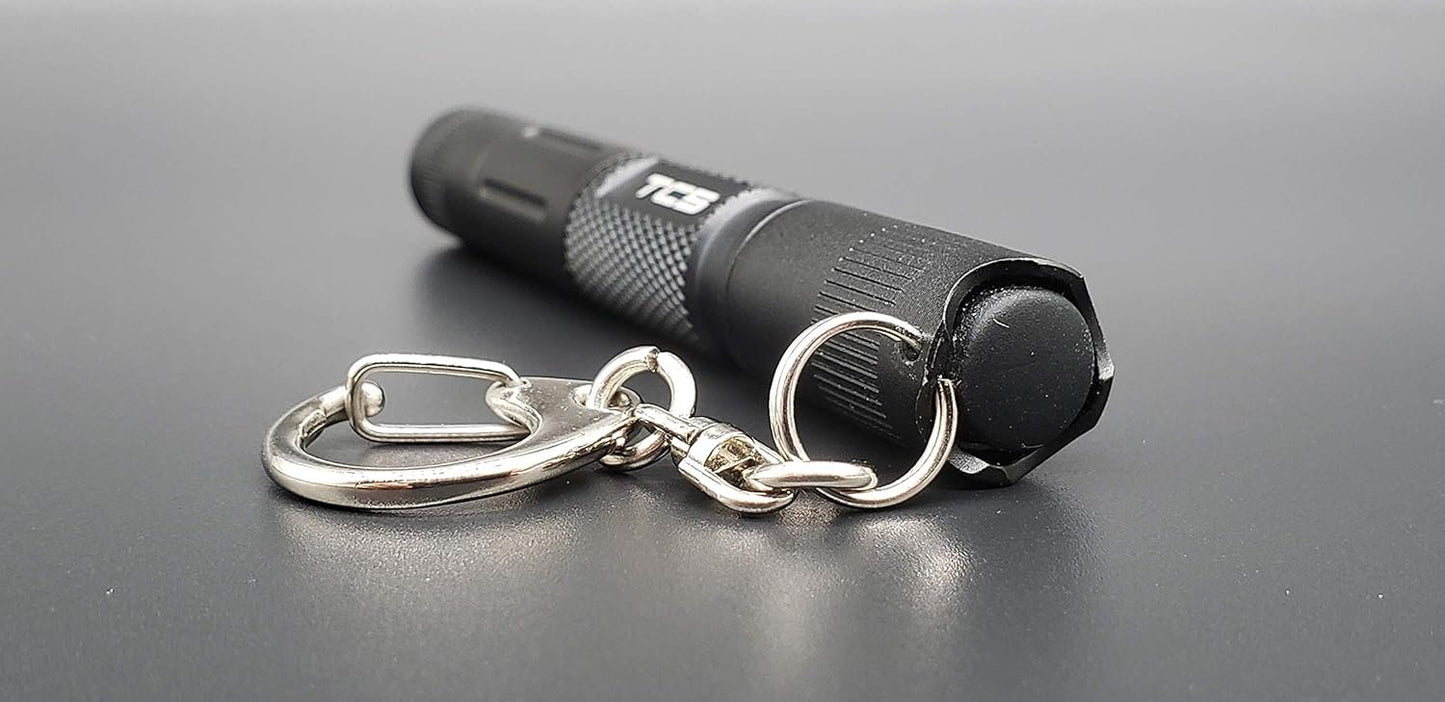 Vortex TC5 Small Mini LED Flashlight End-Cap Switch AAA Battery-Powered Handheld Pocket Torch for Camping, Outdoor, Hiking, Emergency, Nursing Everyday Carry Flashlights