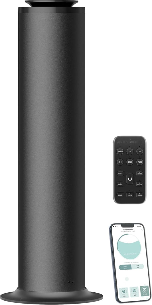 2800 sq.ft Floor Standing Waterless Diffuser, 600ml Scent Air Machine for Home Hotel Scent Diffuser Cold Air Essential Oil Diffuser for Large Room Office, APP and Remote Control