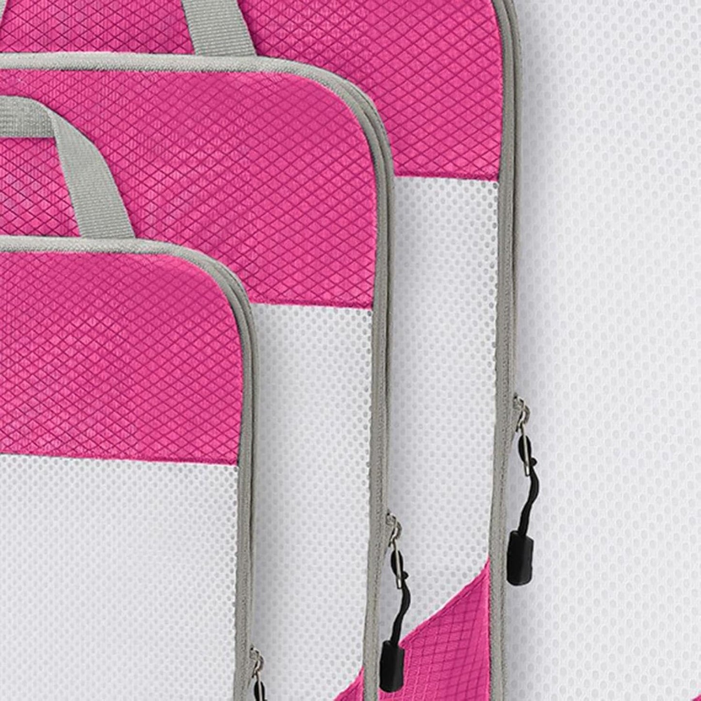 Gralara Ultimate Travel Packing Cubes Set for Seamless Organization, Pink