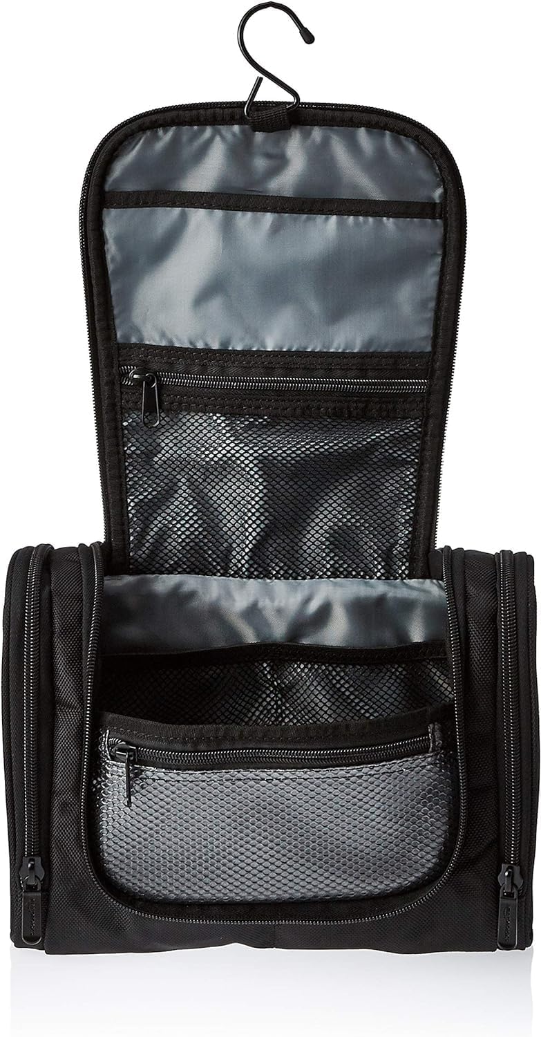 Amazon Basics Hanging, Travel Toiletry Bag Organizer, Shower Dopp Kit