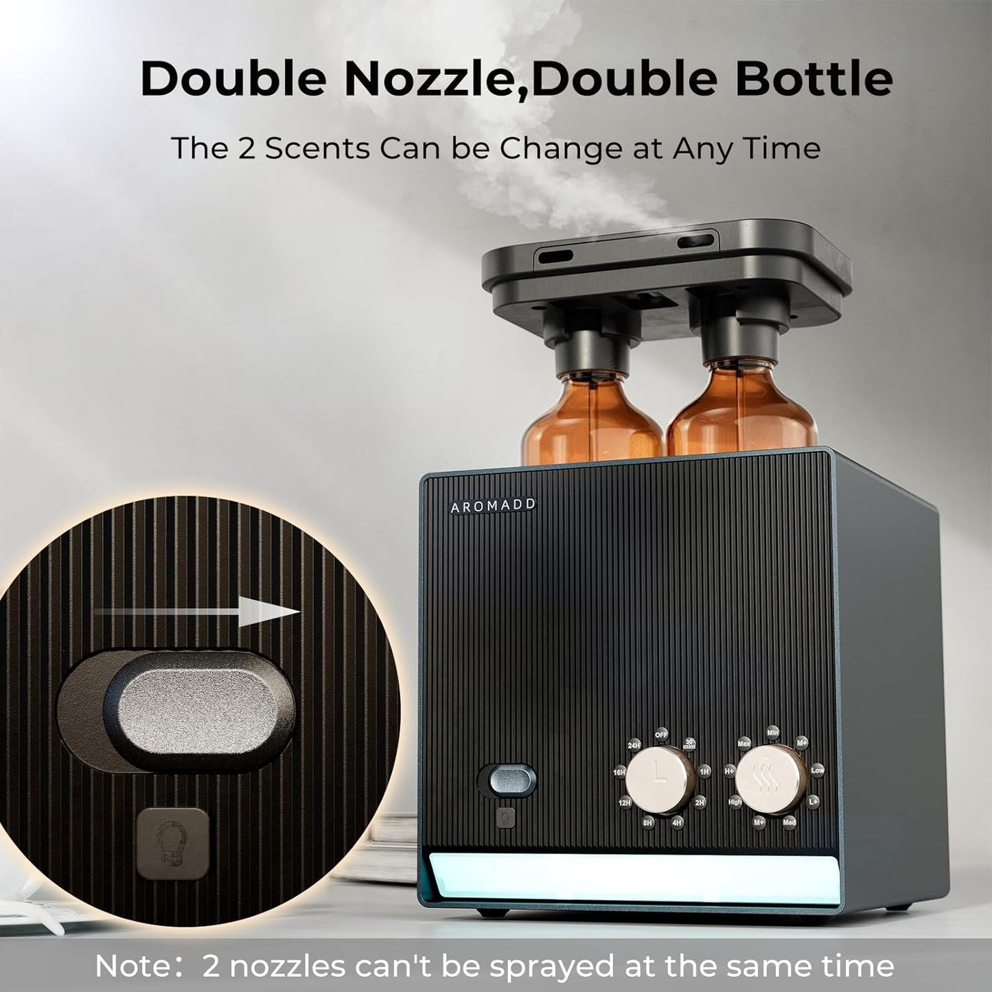 Double Nozzle Scent Air Machine and 100ml The Hotel Essential Oil for Diffuser