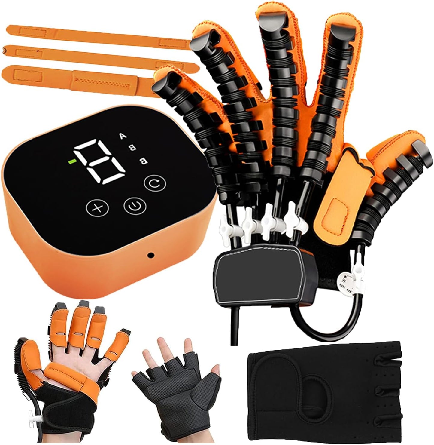 XGXHIN Robotic Stroke Recovery Gloves, Adjustable Finger Rehabilitation Trainer for Hemiplegia, Arthritis, Right and Left Hand