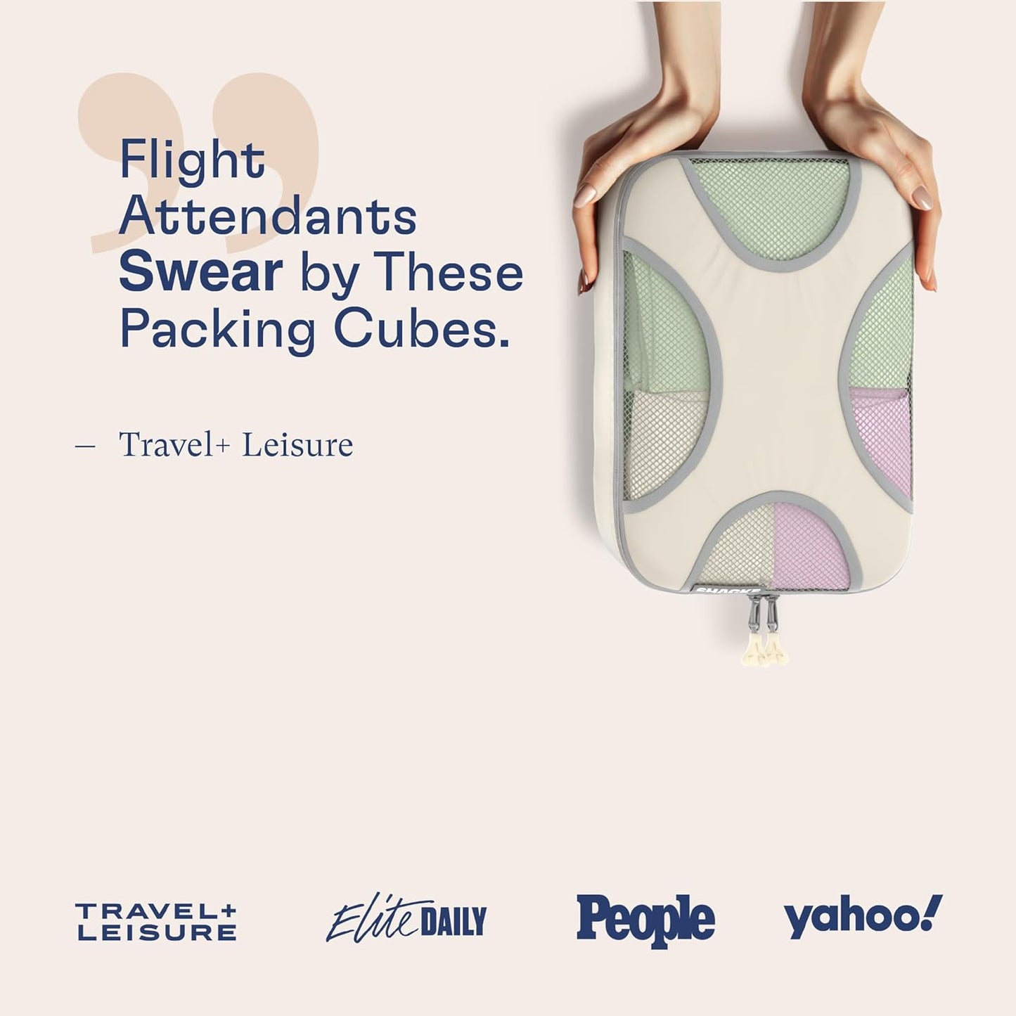 Shacke Pak - 5 Set Packing Cubes - Medium/Small – Luggage Packing Travel Organizers