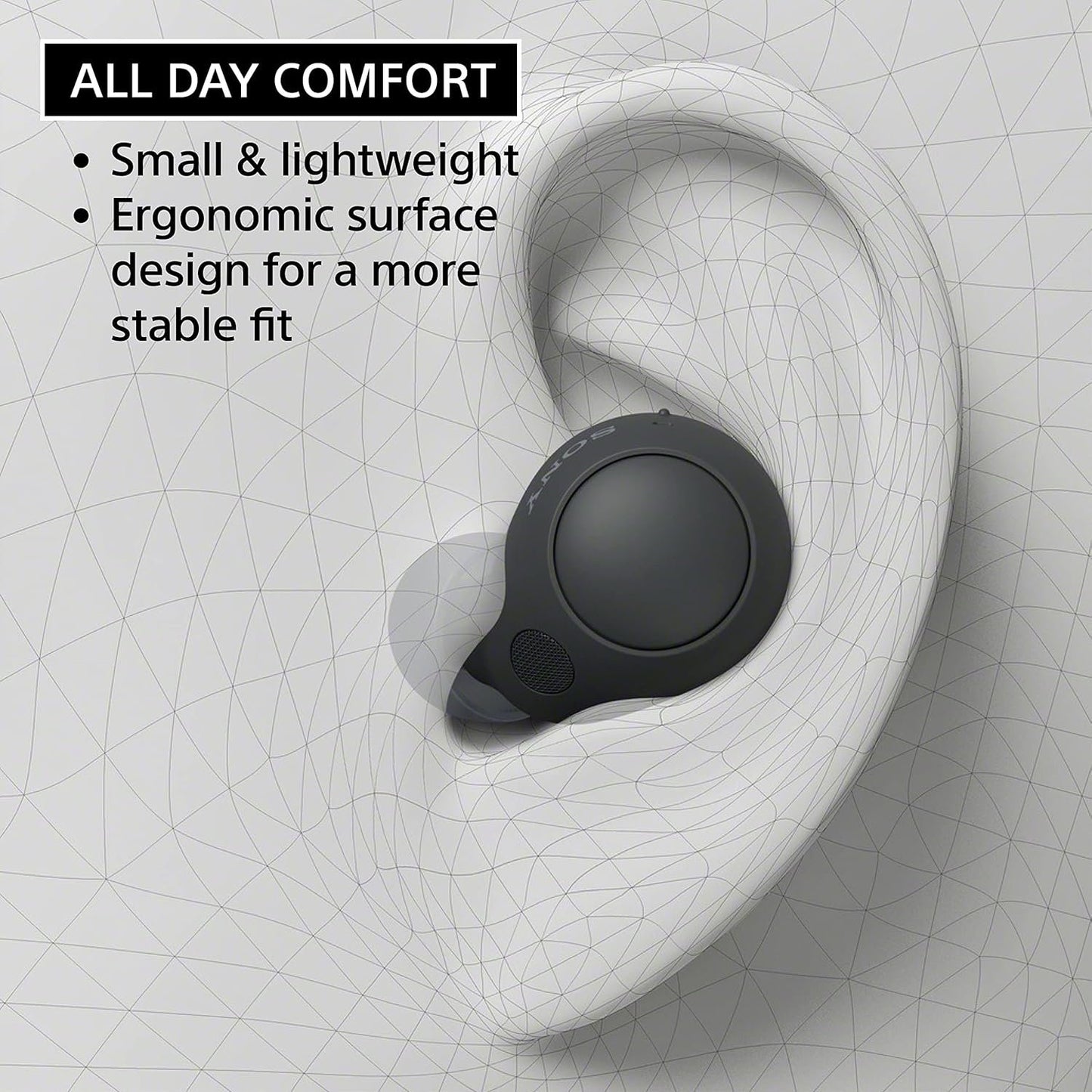 Sony WF-C700N Truly Wireless Noise Cancelling in-Ear Bluetooth Earbud Headphones with Mic and IPX4 Water Resistance, Black