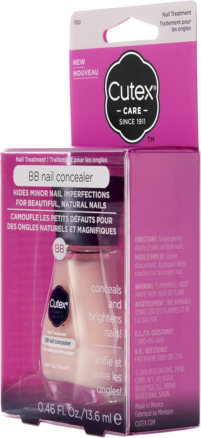 Cutex BB Nail Concealer Treatment Nail Care Treatment Corrector with Imperfect Surface or White Spots – 15 ml