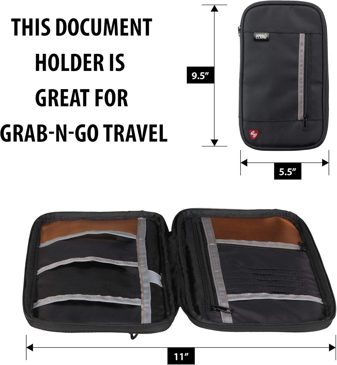 Lewis N. Clark Luggage RFID Document Organizer