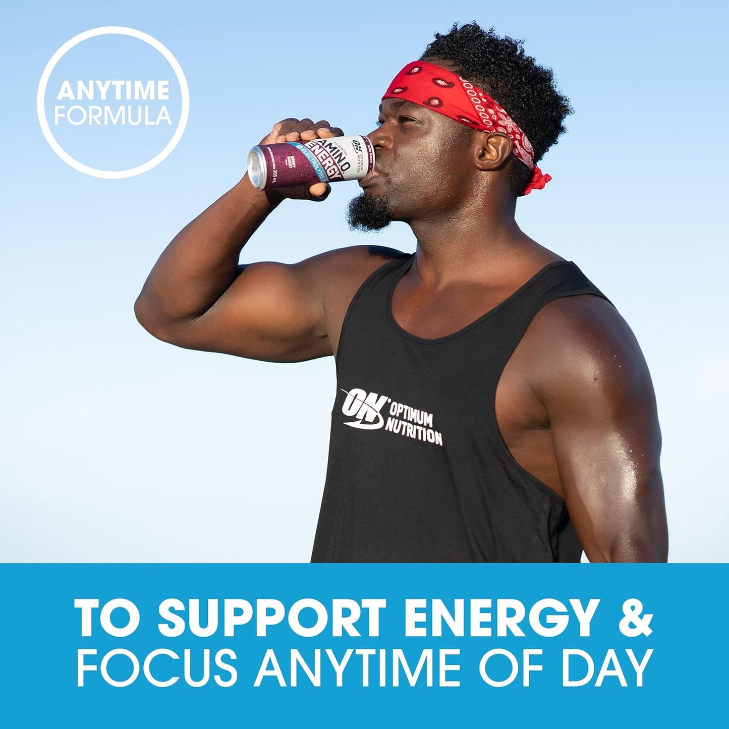 OPTIMUM NUTRITION Amino Energy Sparkling Electrolytes Drink 355 ml, Berry Burst (12 Pack)