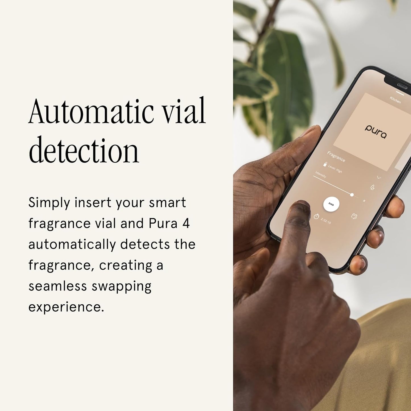 Pura 4 Smart Fragrance Diffuser - Adjustable Home Diffuser with LED Light & Automatic Vial Detection - Wi-Fi Device for Personalized Home Scenting Experience - Long-Lasting Diffuser Aroma
