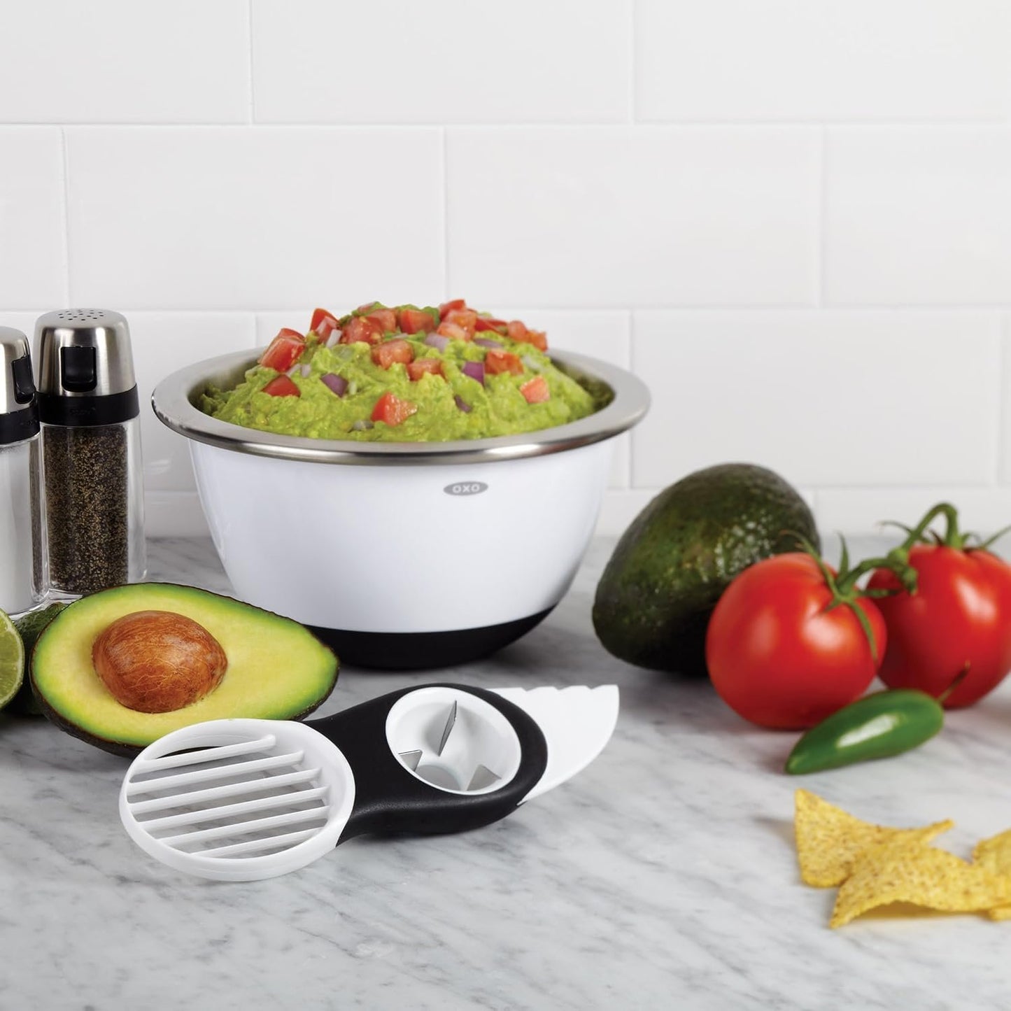 OXO Good Grips 3-in-1 Avocado Slicer, White