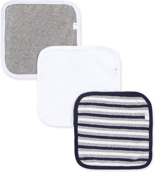 Burt's Bees Baby Washcloths, Absorbent Knit Terry, Super Soft 100% Organic Cotton