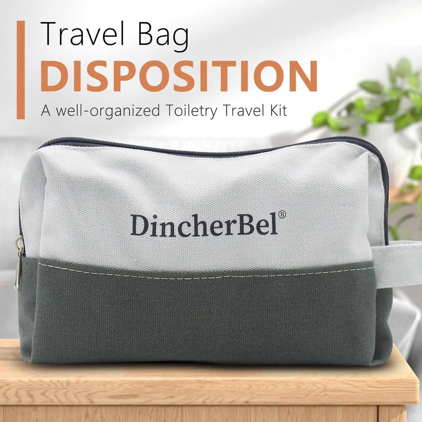 Travel Toiletry Kit, Hygiene Essential Kit for Travel, Business & Charity, 14-Piece Mini Toiletry Reusable Toiletry Zippered Bag