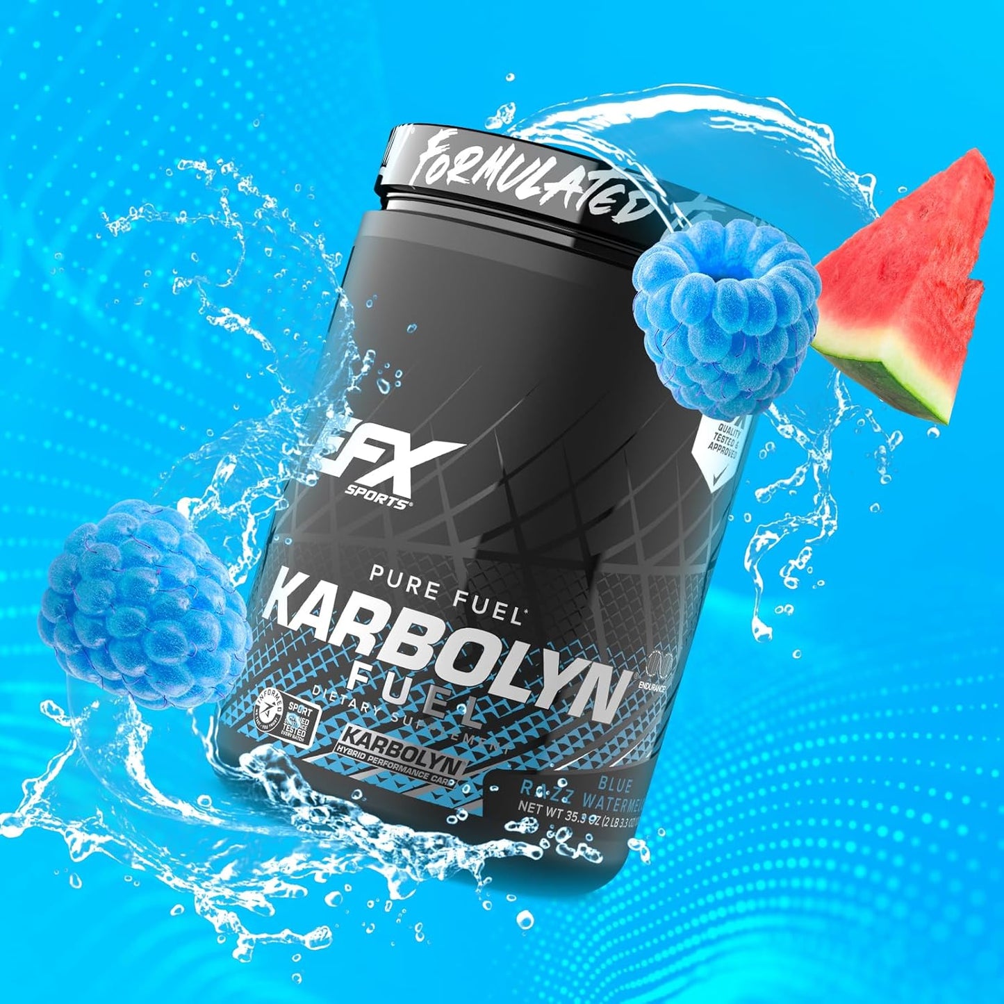 EFX Karbolyn Fuel Perormance Carb 1kg - Blue Razz Watermelon, 1kg, Blue Razz Watermelon1 kilograms