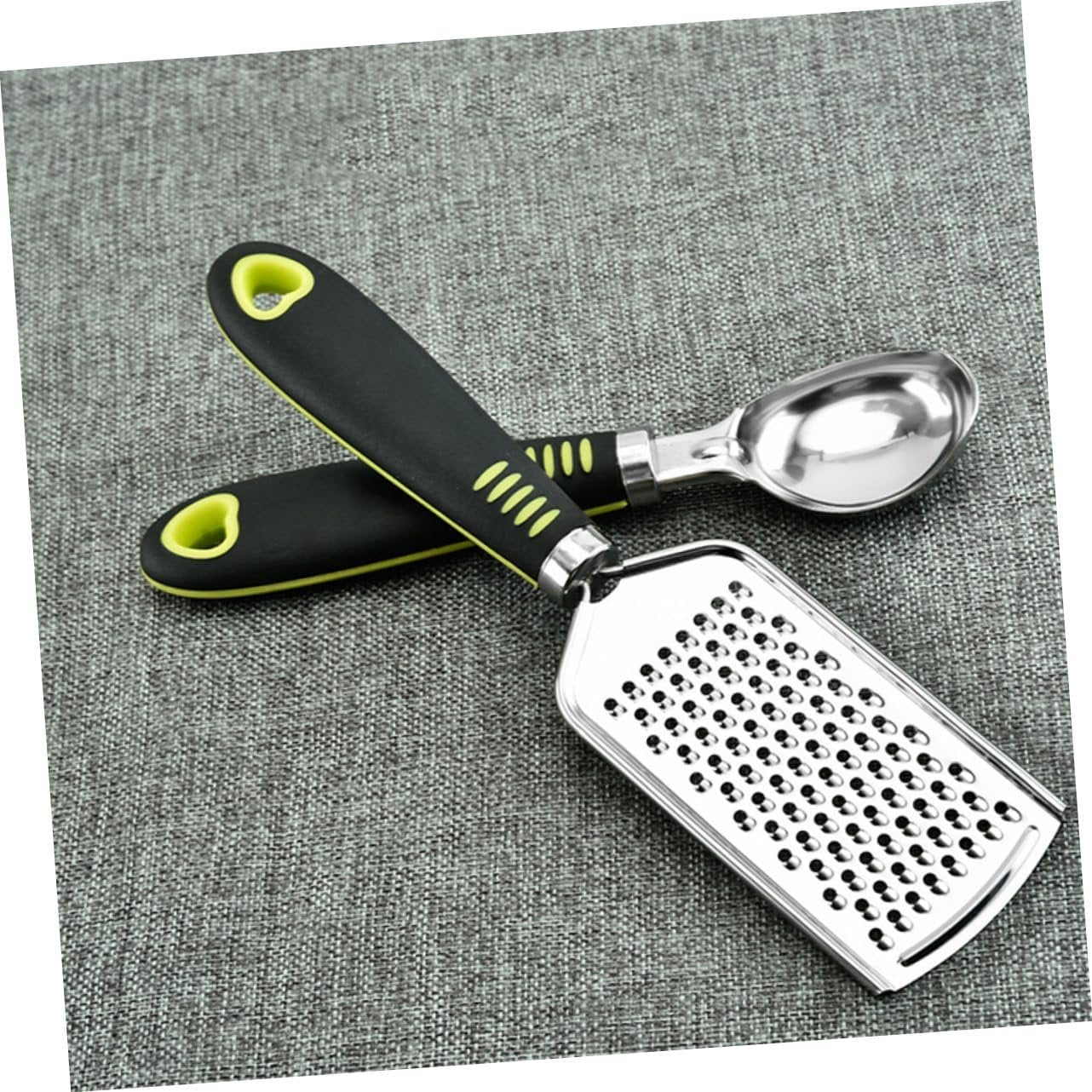 Amosfun Set Da 7 Pezzi ruota per pizza utensili cucina acciaio gadget da cucina utensili da cucina pentole antiaderenti grattuggia apriscatole