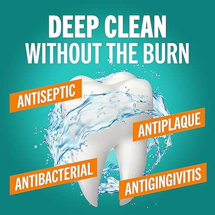 heraBreath Deep Clean Mouthwash, Antigingivitis, Antiseptic, Fresh Mint Flavor, Dentist Formulated, Alcohol Free, 16 fl oz (Pack of 2)