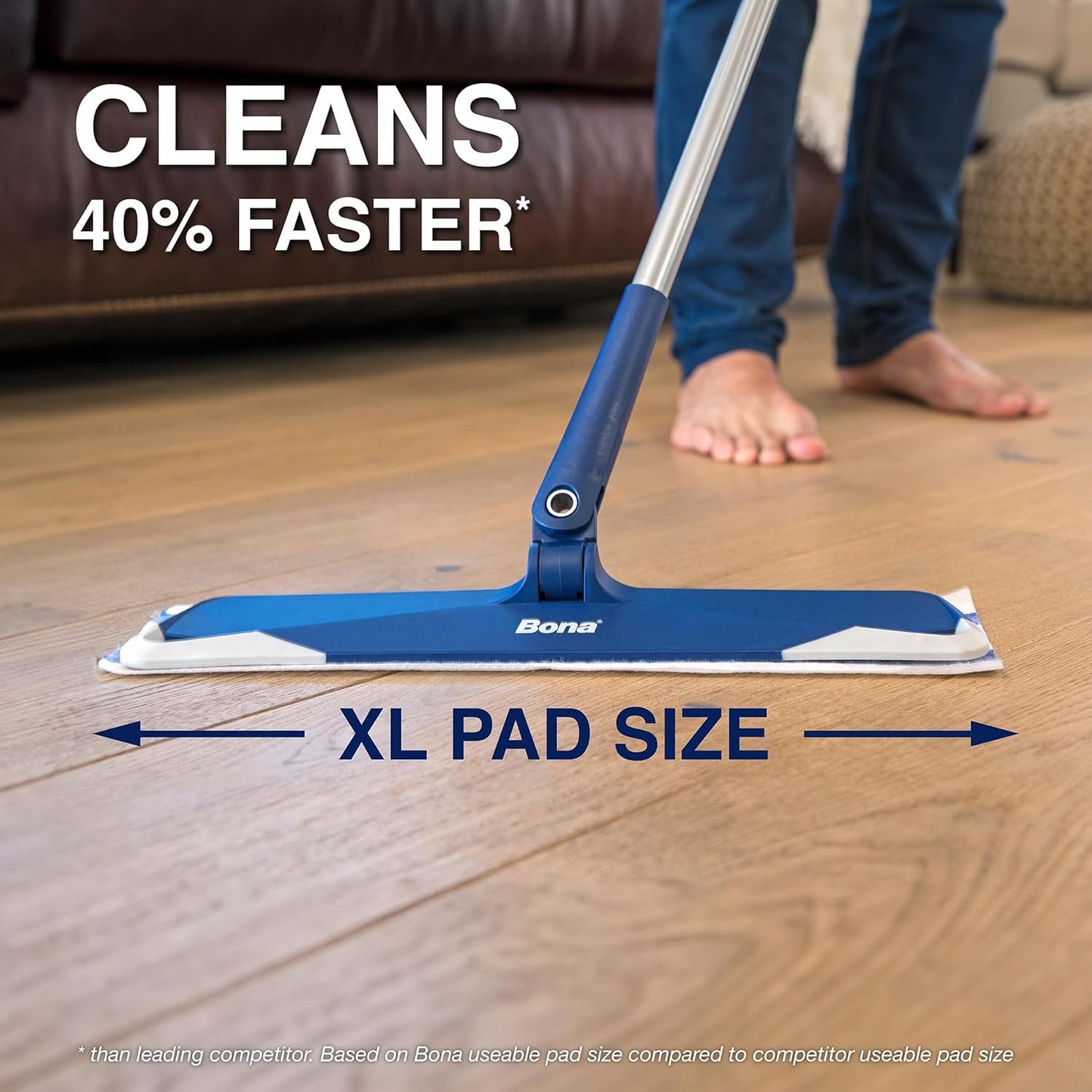 Bona® Disposable Wet Cleaning Pads for Hardwood Floors, Lavender Scent