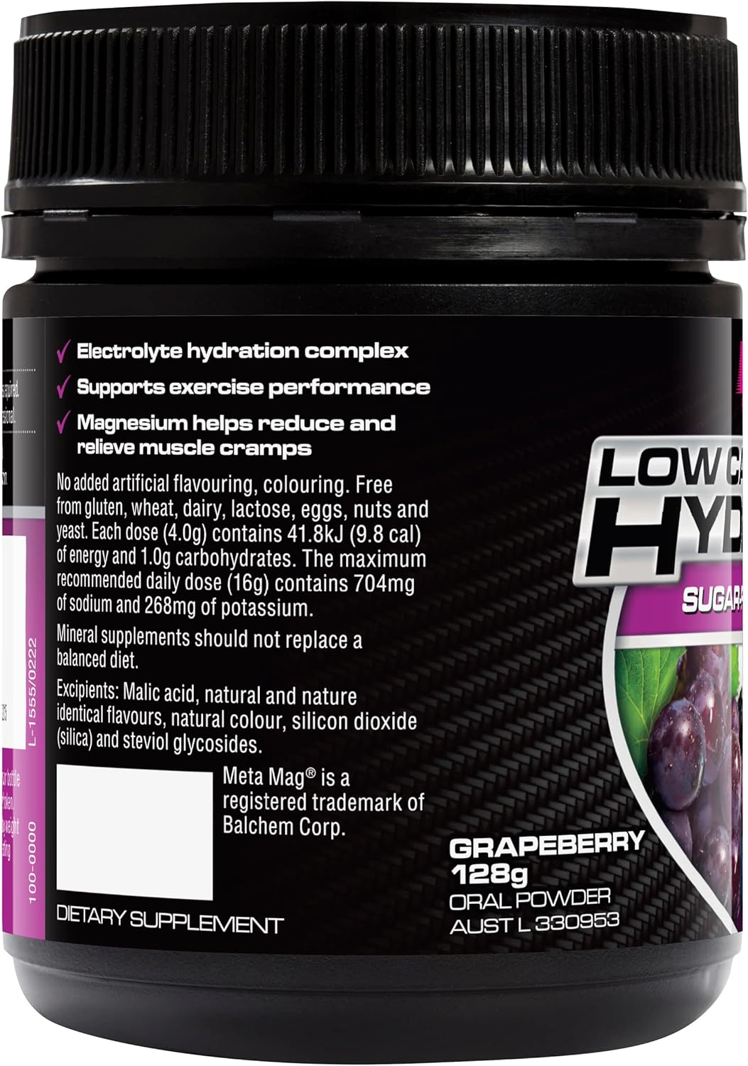Endura Low Carb Hydration Grapeberry 128g