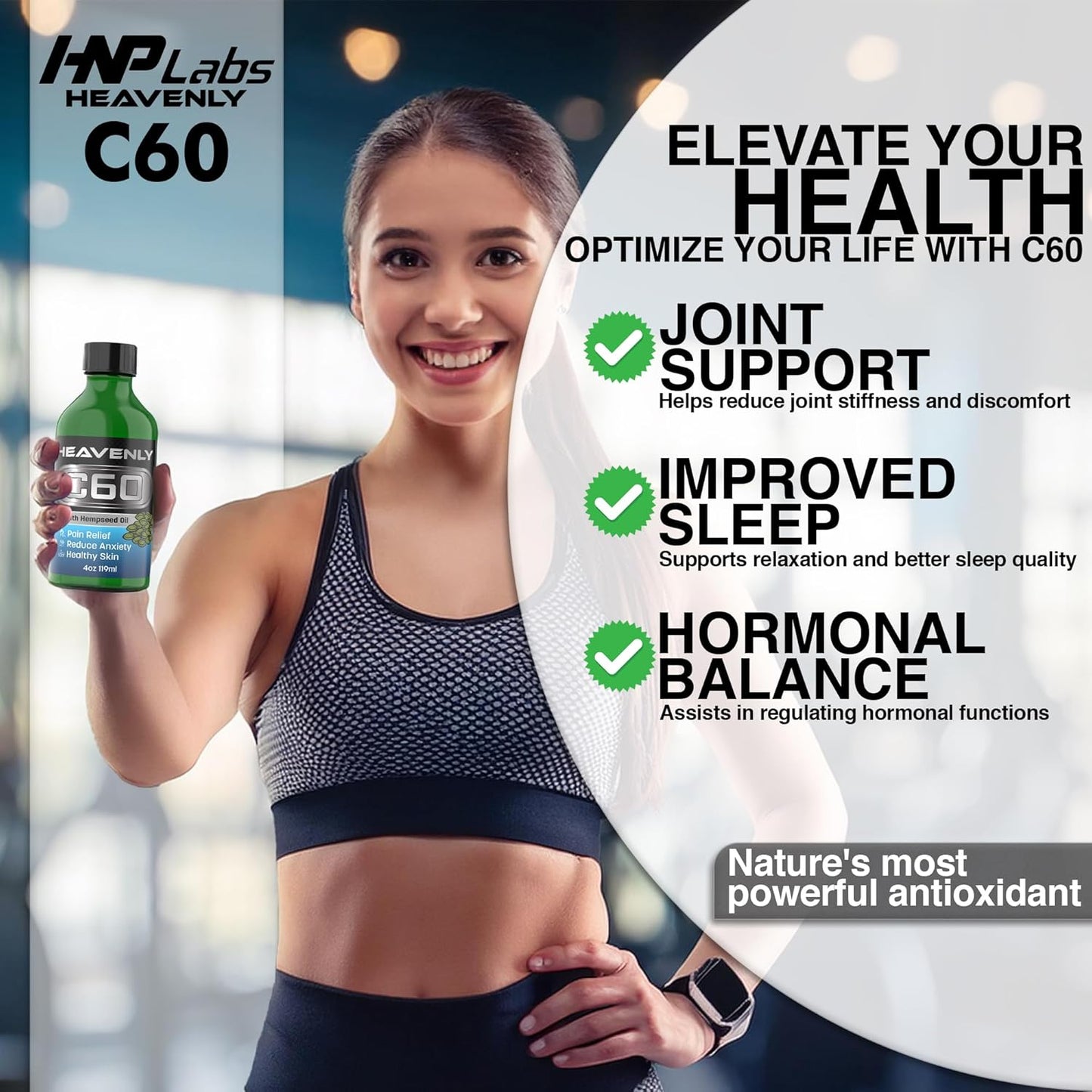 C60 Organic Hemp Seeds Oil - 99.99% C60, Food-Grade Supplement for Longevity & Wellness - 80mg C60 Organic Hemp Oil Boost Vitality, Anti-Aging Formula for Radiant Skin Lab-Tested for Purity