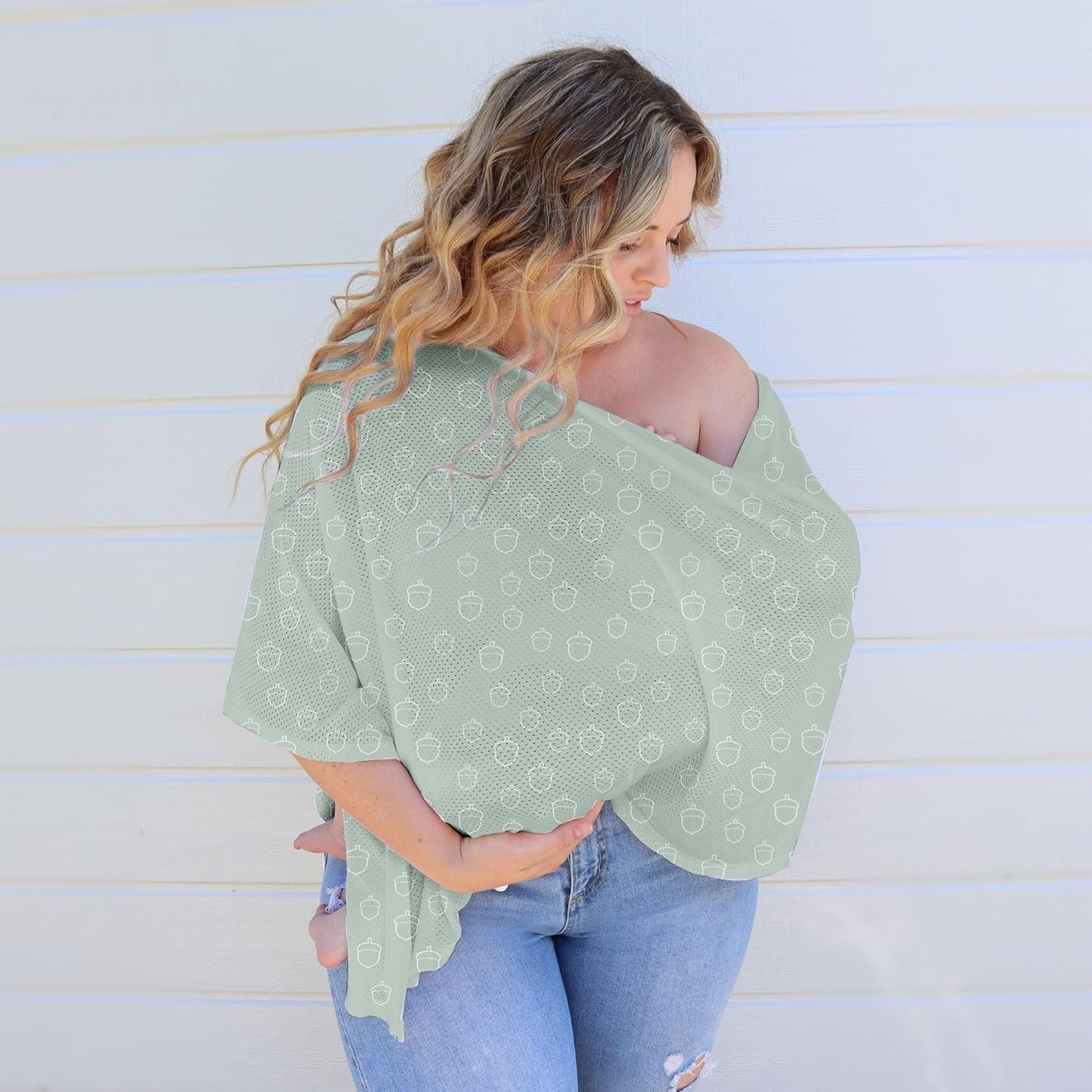 Air + Nursing Scarf Avocado Acorn