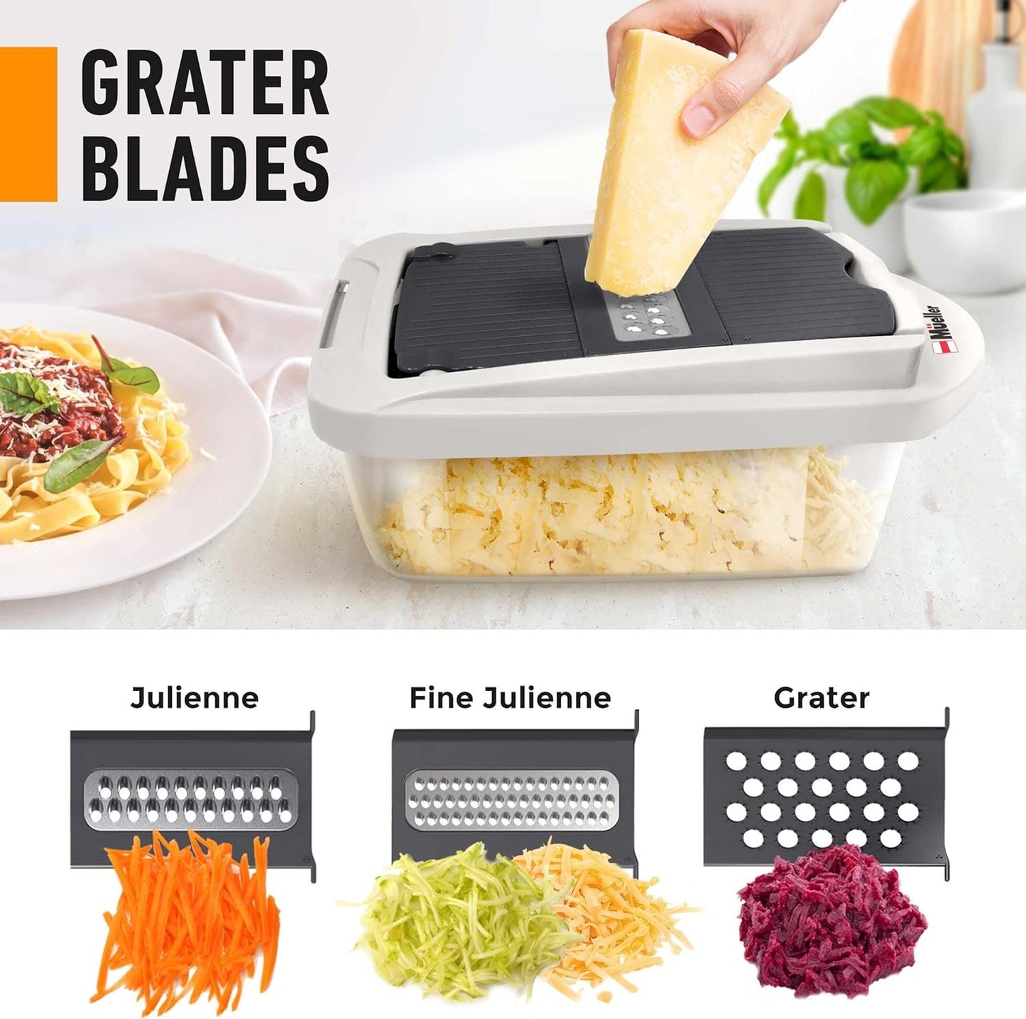 Pro-Series Onion Chopper, Slicer, Vegetable Chopper, Cutter, Dicer, Spiralizer Vegetable Slicer with Container and 8 Blades