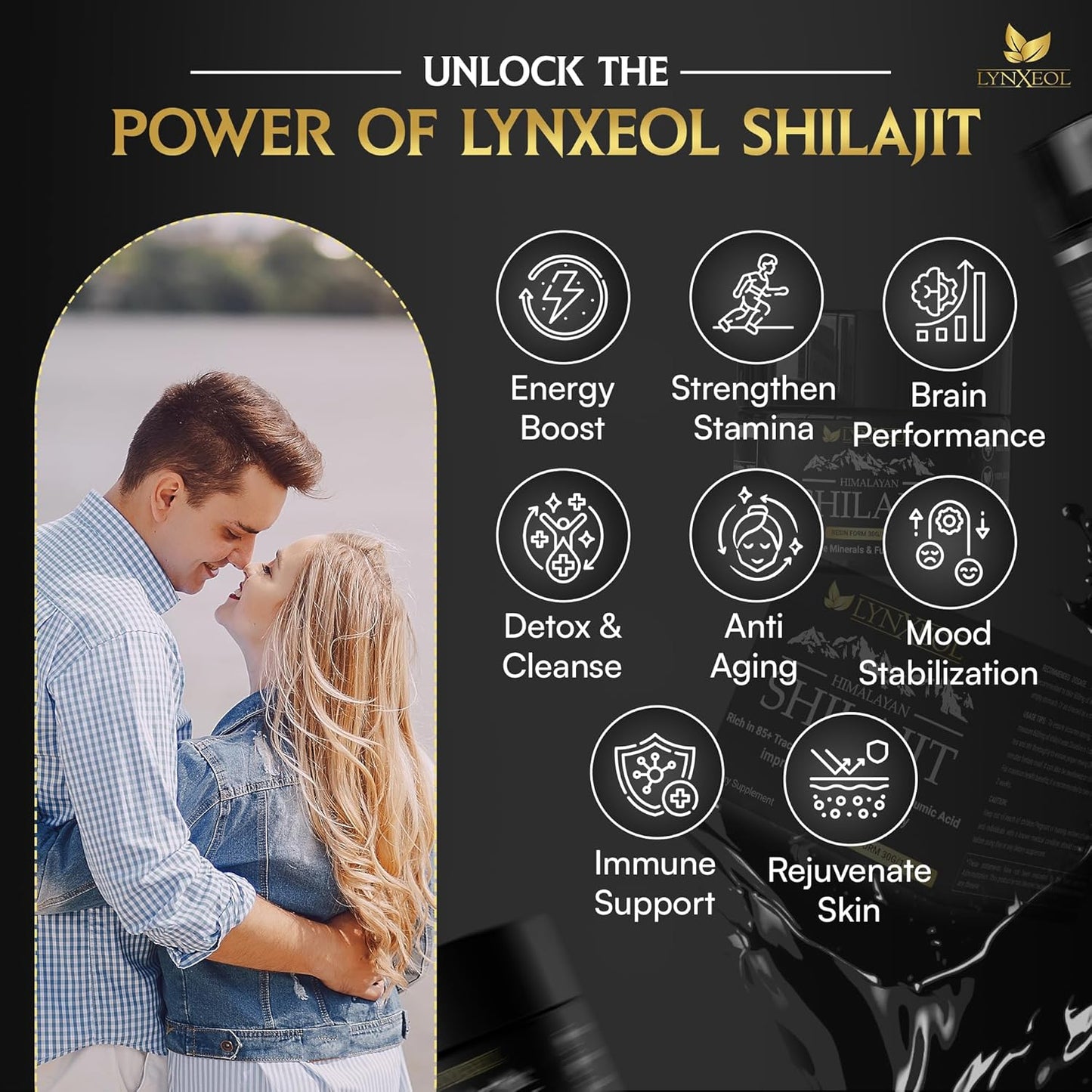 Himalayan Shilajit Resin 30g - Pure Organic Shilajit for Men & Women, Lab Tested, Rich in 85+ Trace Minerals - Fulvic & Humic Acid, Natural Energy & Muscle Support, Vitality & Wellness Supplement