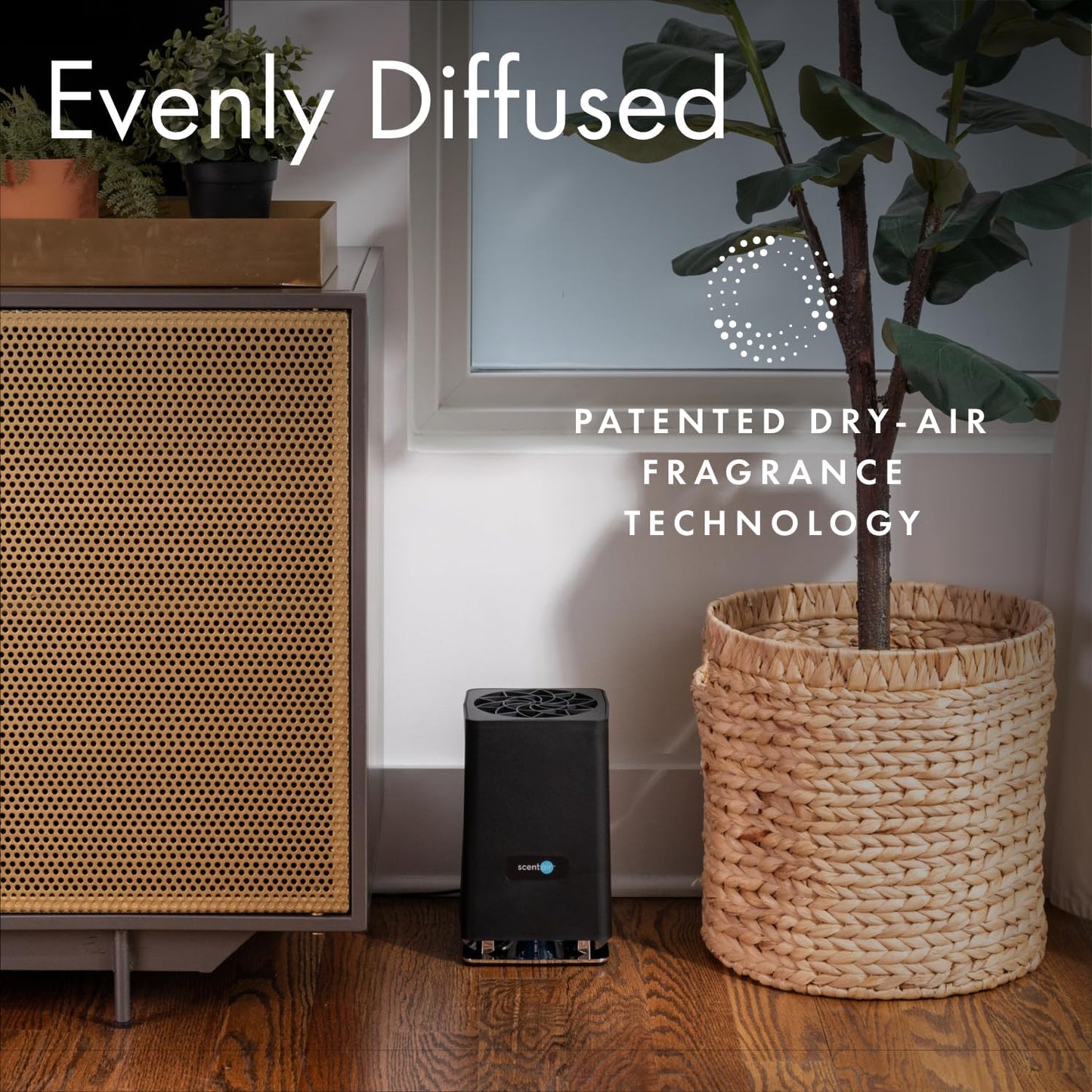 Whisper Home | Diffuser Machine, Scents up to 800 Sq. Ft Room, Compatible with Alexa & Google, WiFi & Bluetooth Enabled, Cartridge Sold Separately, Black