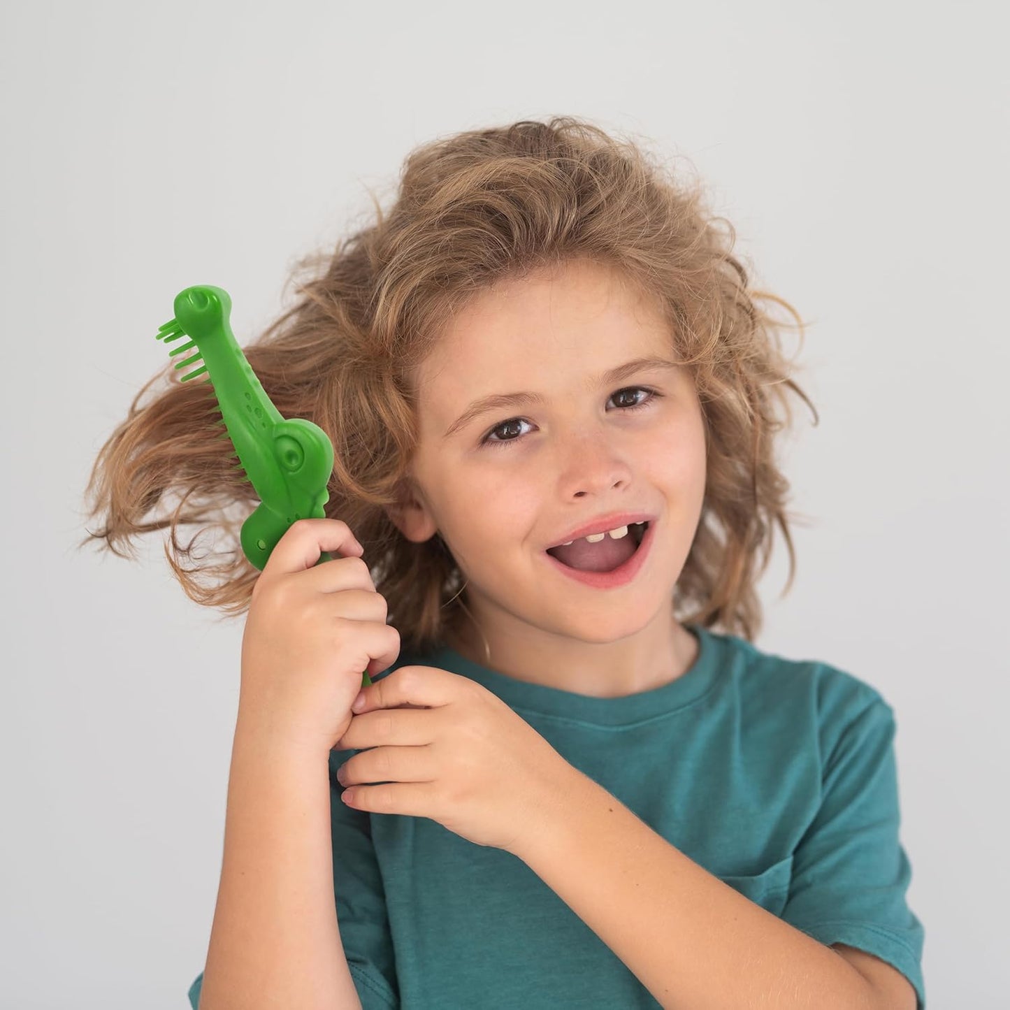 Genuine Fred REPSTYLE Crocodile Folding Brush and Comb, Fun Crocodile or Alligator Design, Hair Care Tool and Detangling Comb, Great for Travel and Diaper Bags, Fun Gift and Stocking Stuffer