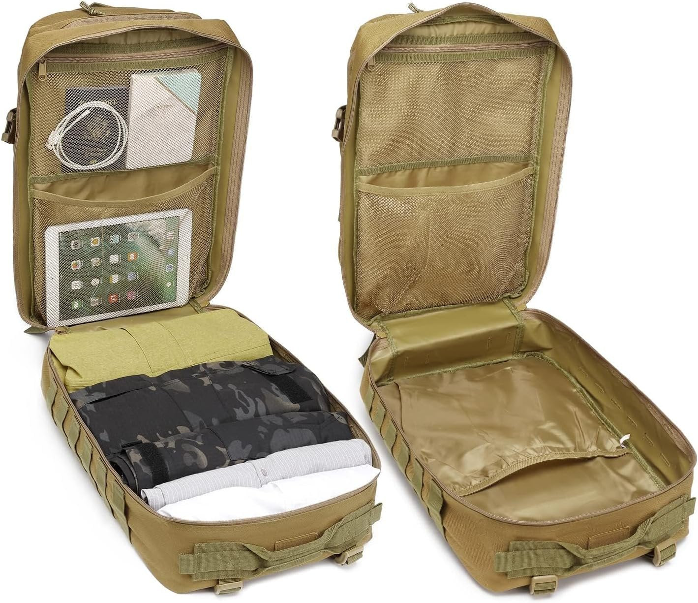 ATBP Military Tactical Molle Rucksack Backpack Large Travel Backpack Hiking Daypack Camping Hunting Backpack 40L