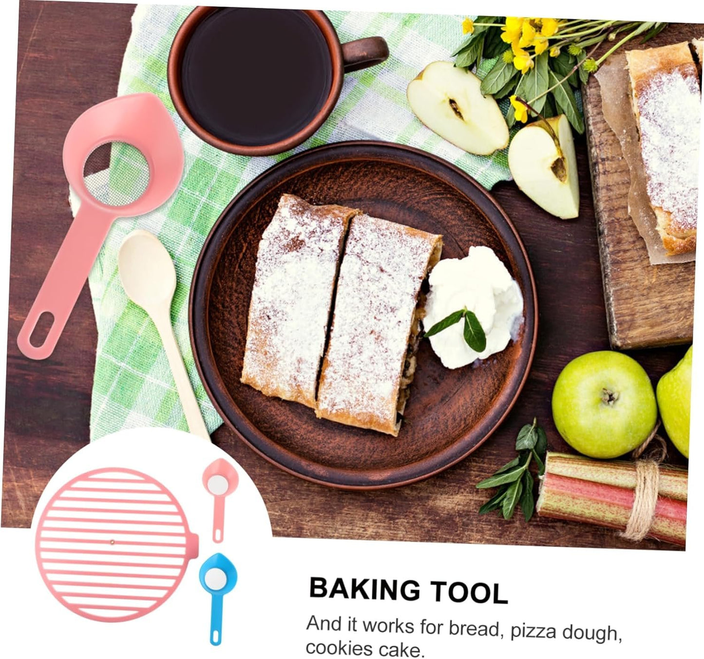 PRETYZOOM Setaccio per Farina Utensile da Forno Gadget per Torte Setaccio per Cottura al Forno Robusto per Setacciare La Farina Farina di Grano E Riso per La Cucina di Casa