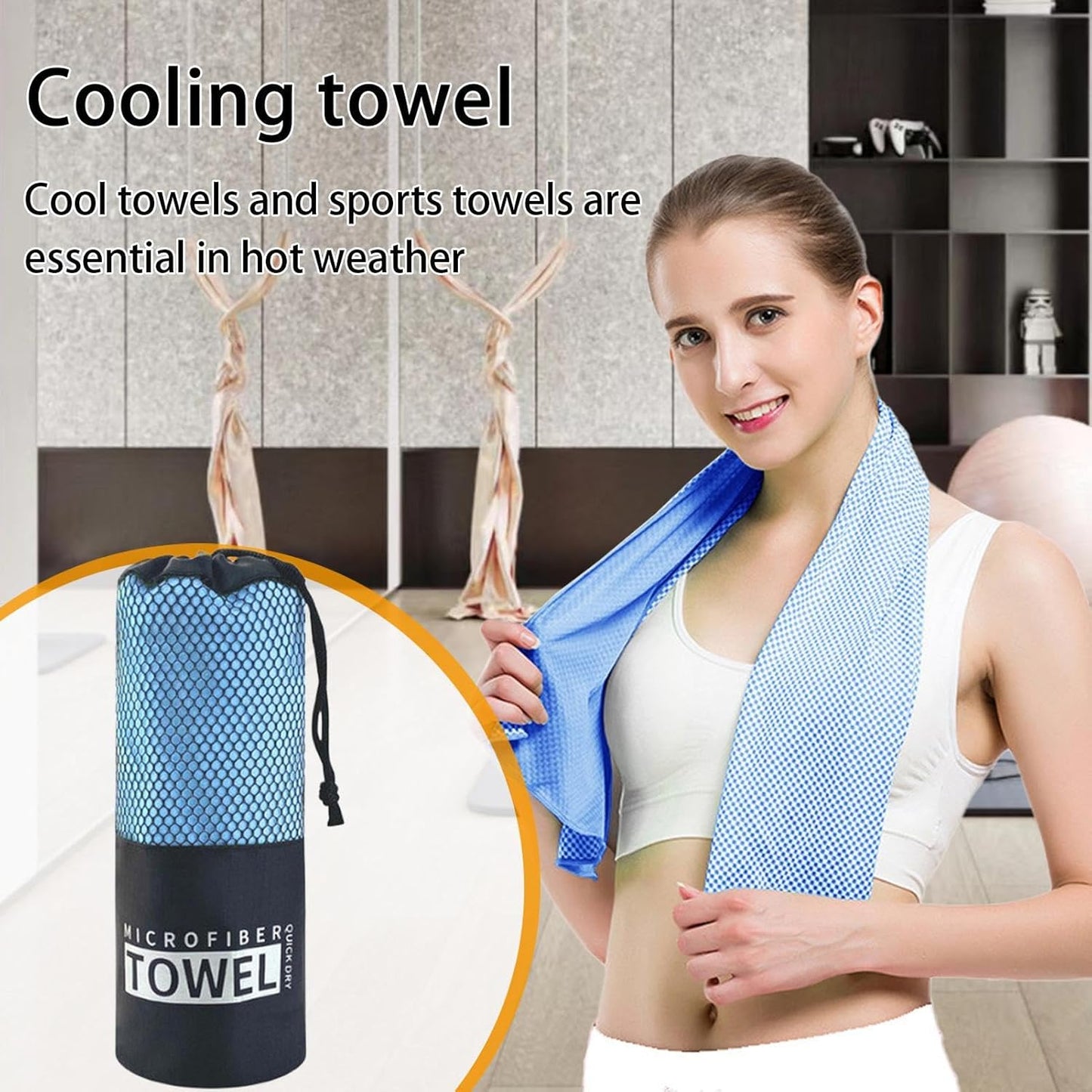 Quick Drying Beach Towel, Microfiber Bath Towel, Portable Workout Gear, Sandproof And Quick-Drying Washing Cloth For Camping, Exercise, And Fitness Activities