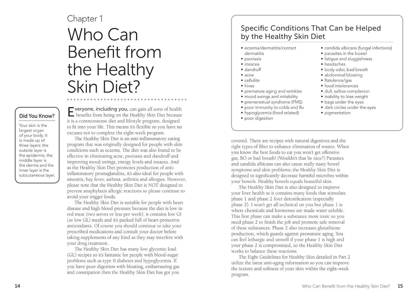 The 8-Week Healthy Skin Diet: Includes More Than 100 Recipes for Beautiful Skin