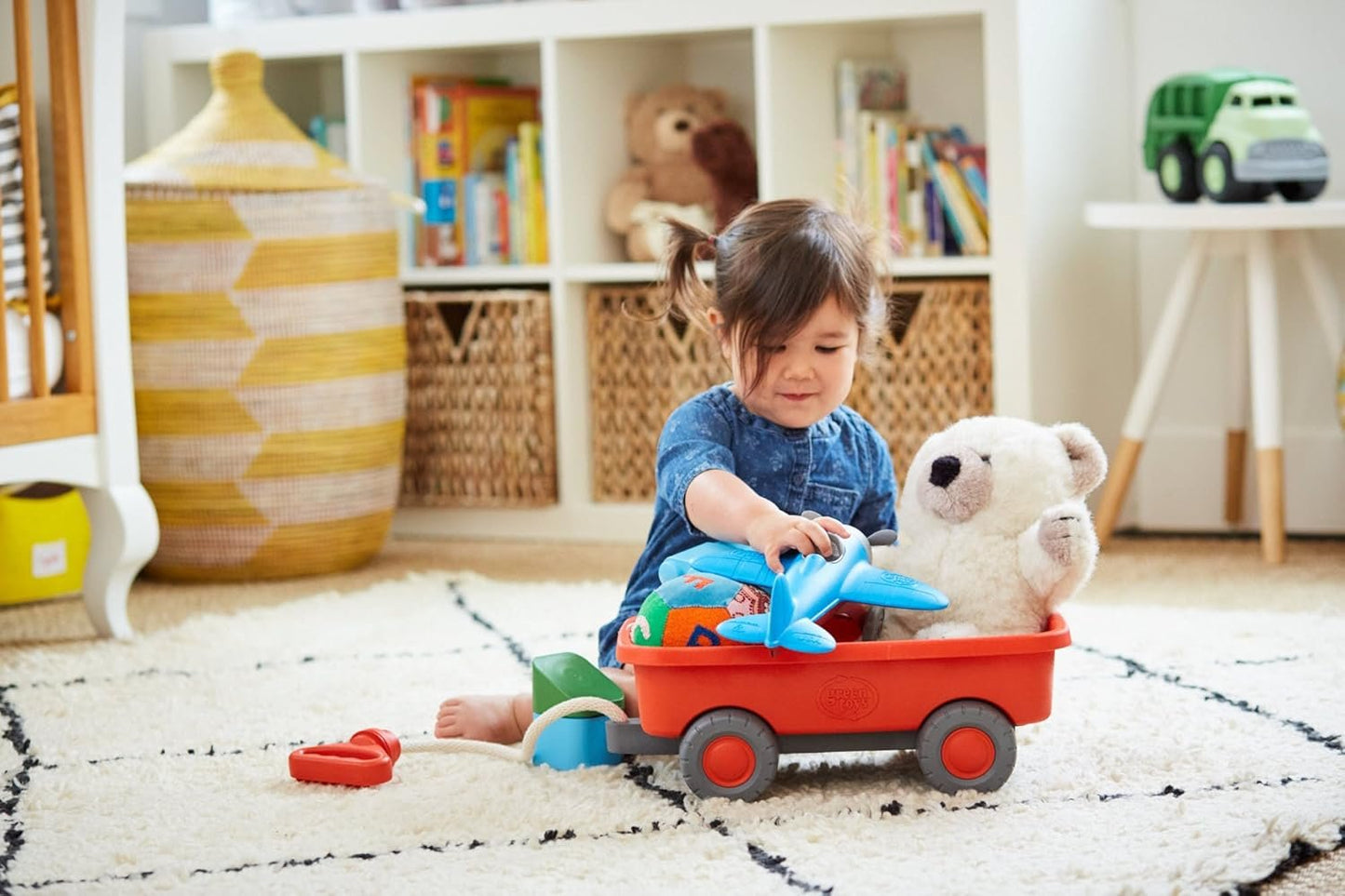 Green Toys WAGO-1227 Wagon Outdoor Toy, Orange