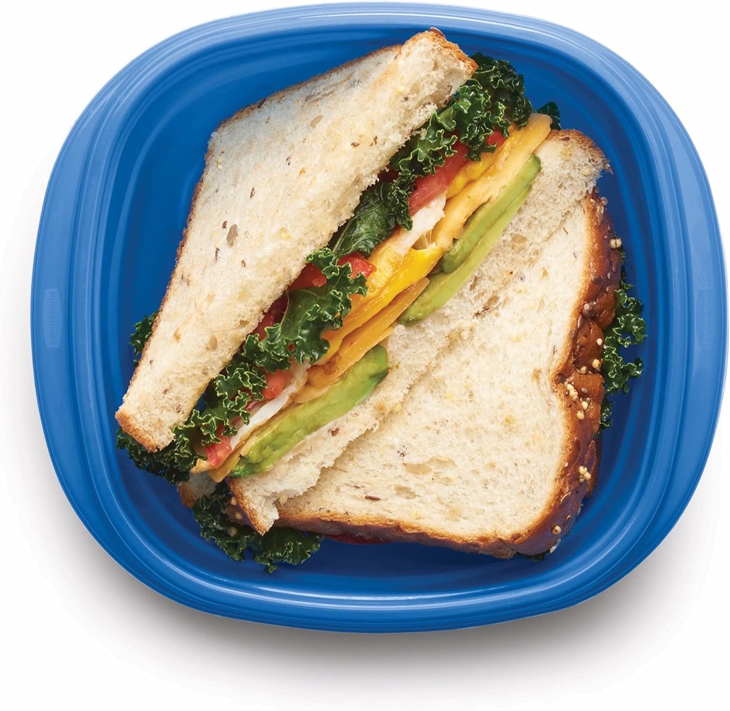 Rubbermaid TakeAlongs On the Go Food Storage and Meal Prep Containers, 2.9 Cup Square Containers, 4-Pack (2115739)