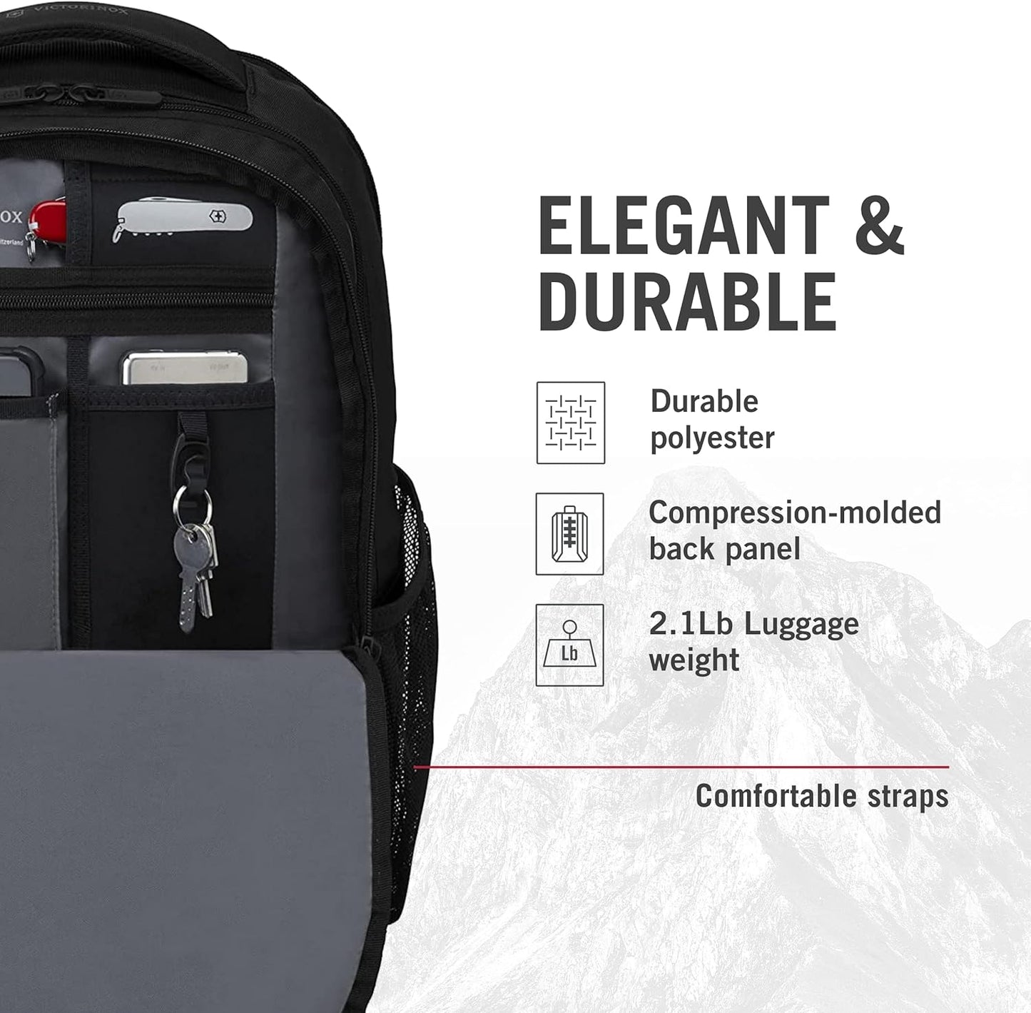Victorinox VX Sport EVO 16-Inch Laptop Daypack, Black