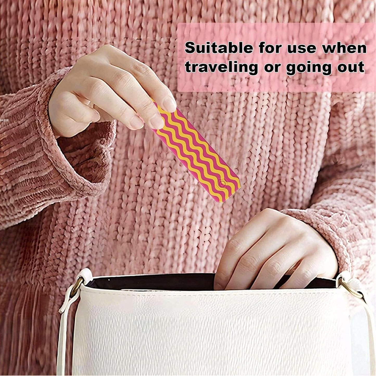 Pocket Comb, Fine and Wide Tooth, Folding Styling Tool, Portable Design, Sturdy Lightweight Material, Suitable for Hair, Beards, Mustache Women, Girls, Travel Use